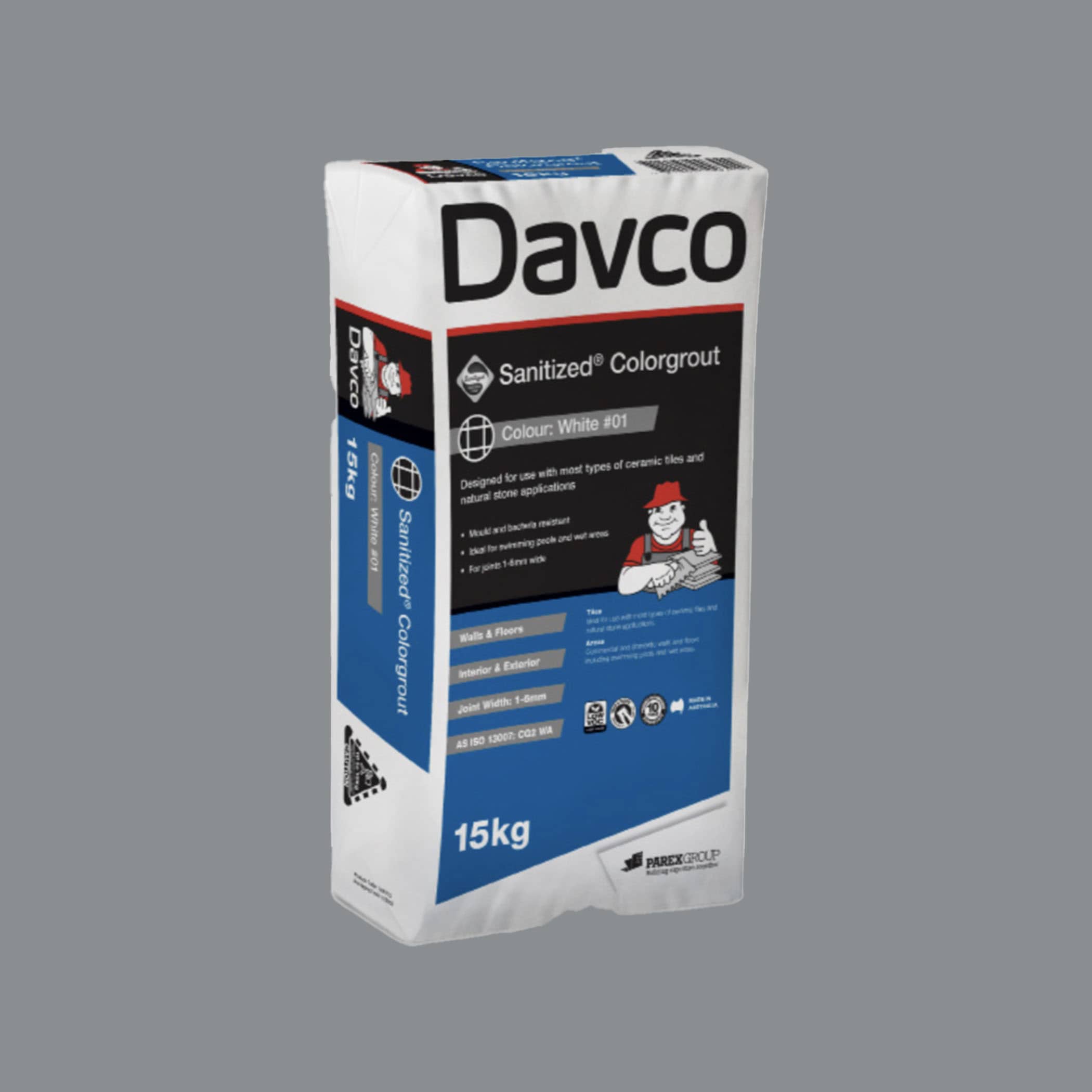 Davco Sanitized Colorgrout - 76 Basalt 15kg