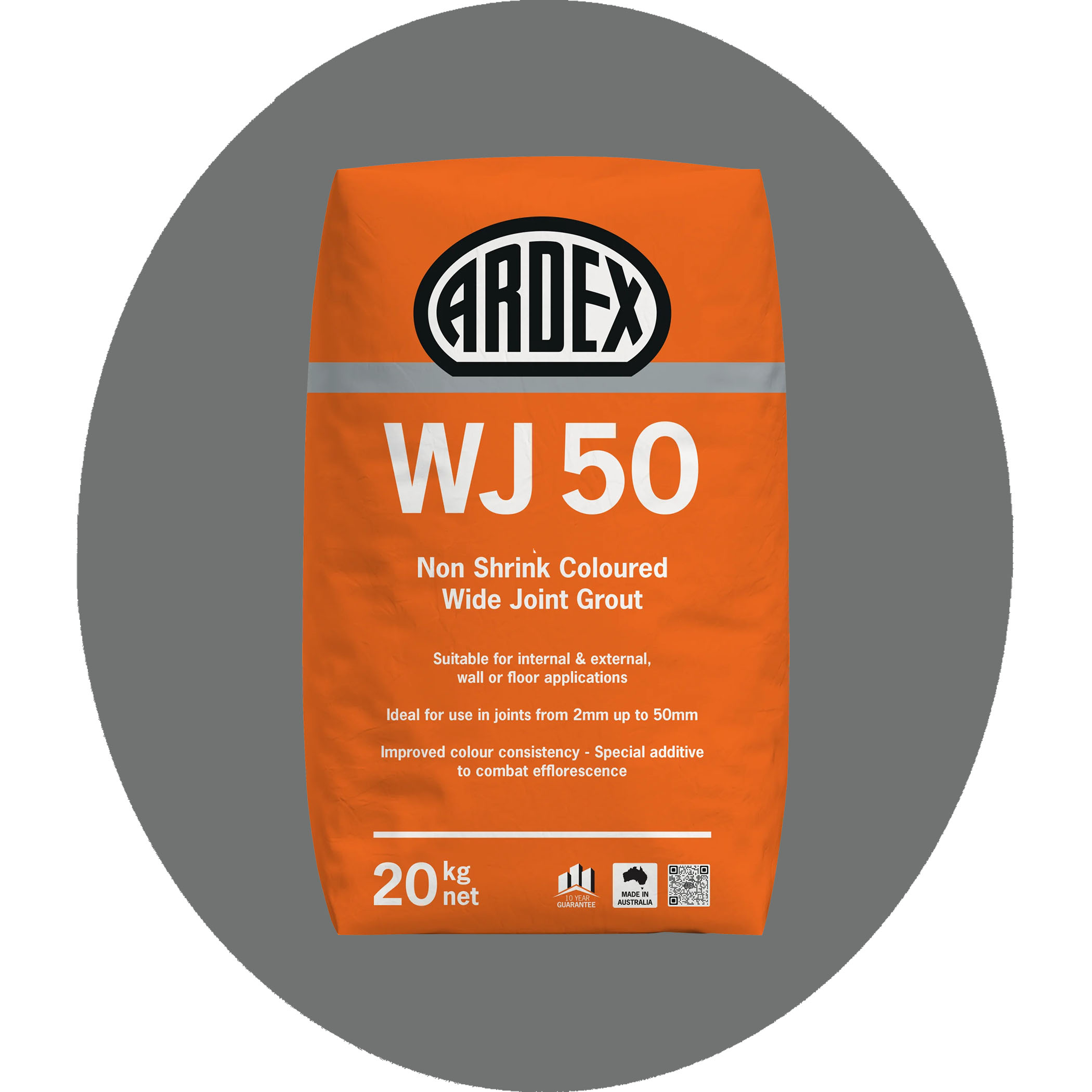 Ardex WJ50 Wide Joint Grout - 20kg Bag - Charcoal Variation Image