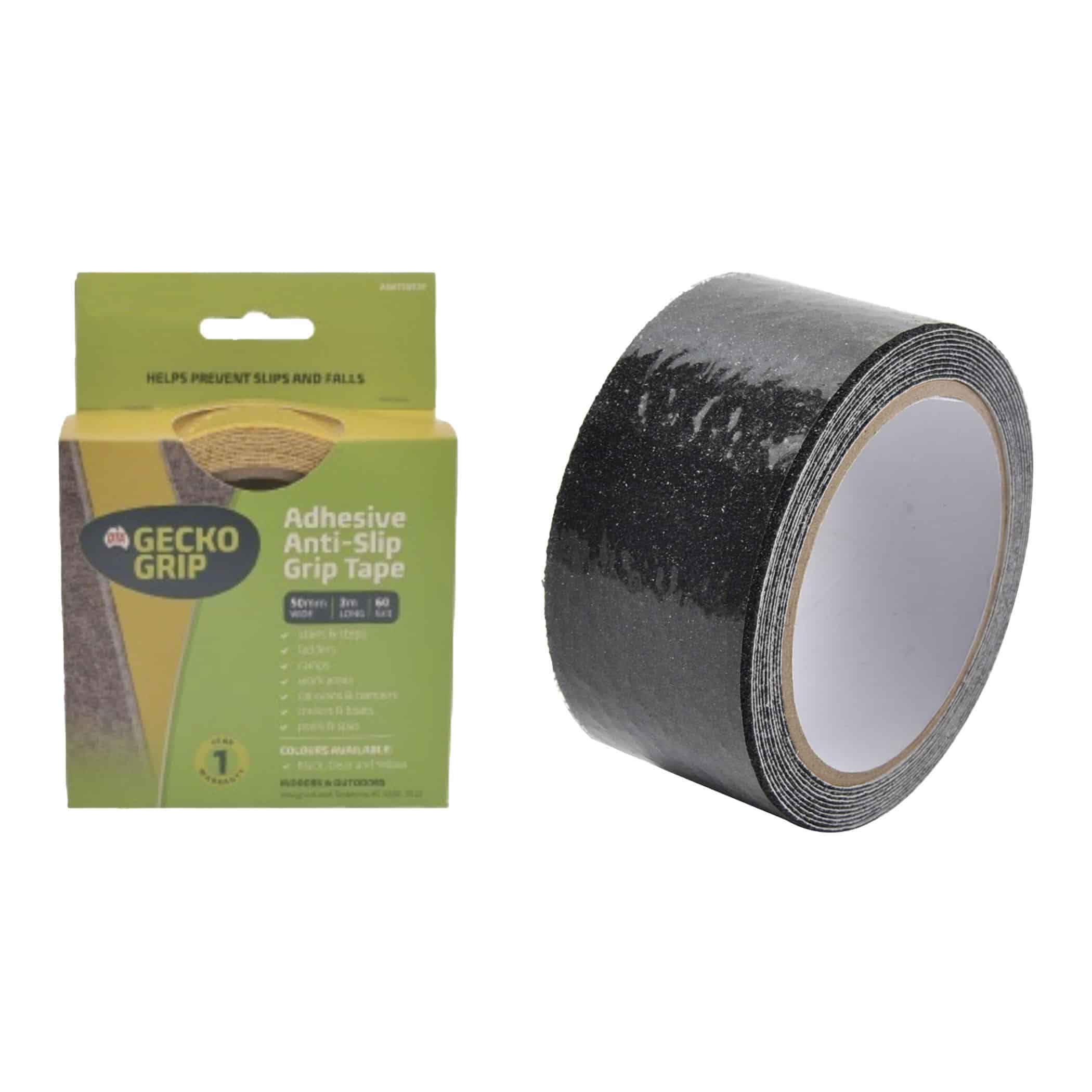 Gecko Grip Anti Slip Adhesive Tape - 50mm x 3.1m Black Variation Image