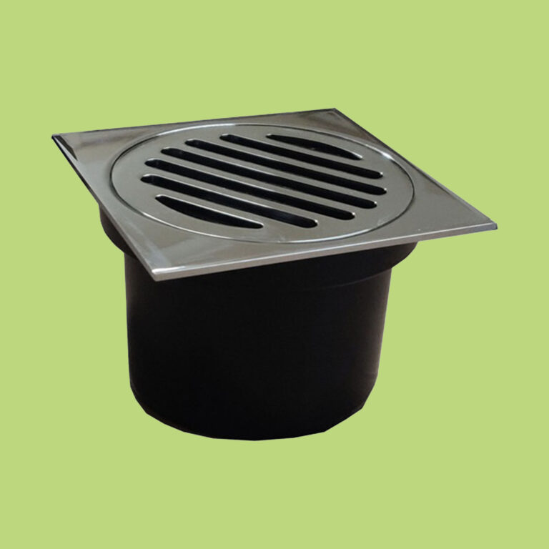 Floor Drain - Chrome 110 x 110 x 88mm - Product Image