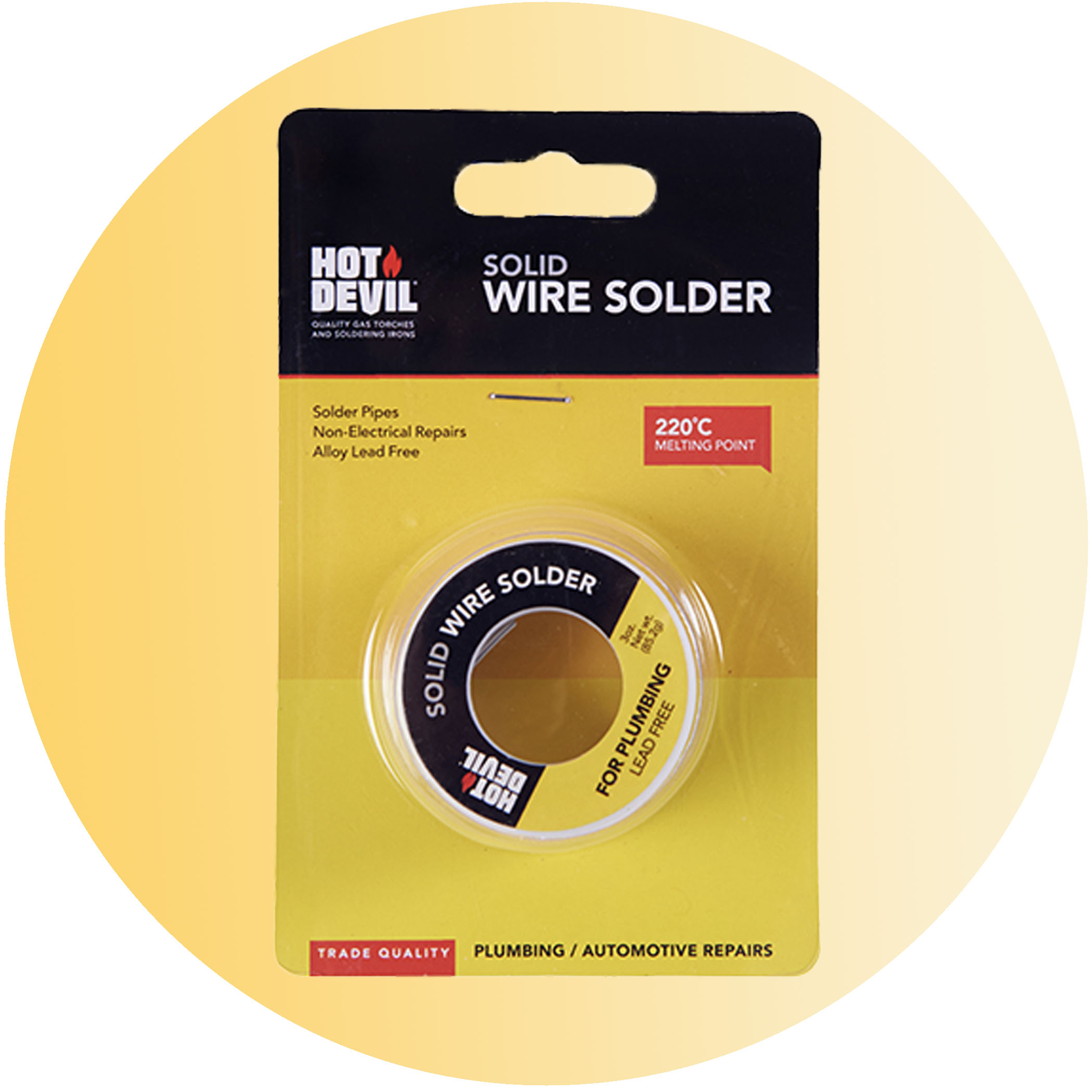 Hot Devil Solid Wire Solder - Product Image