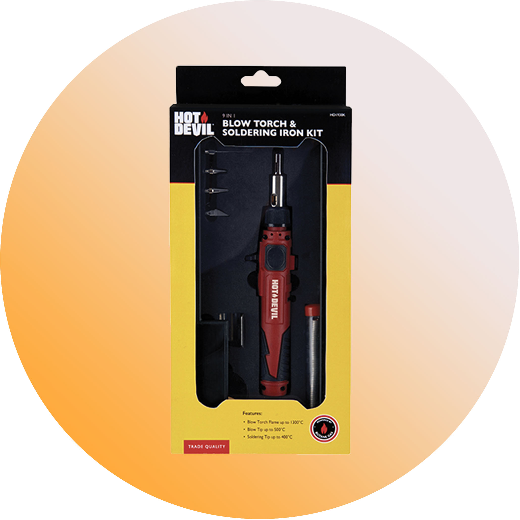 Hot Devil 9 Piece Torch and Soldering Iron Kit - Gallery Image