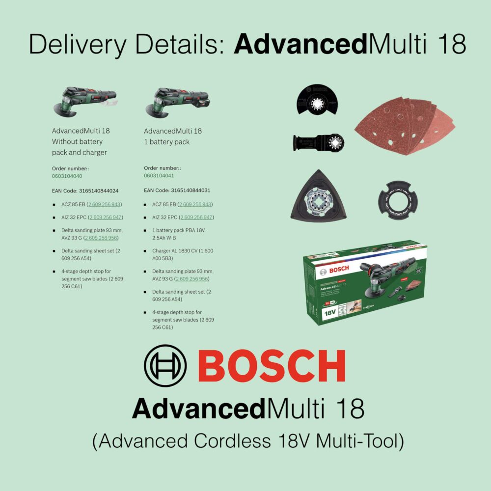 Bosch AdvancedMulti 18 - Contents - Gallery Image