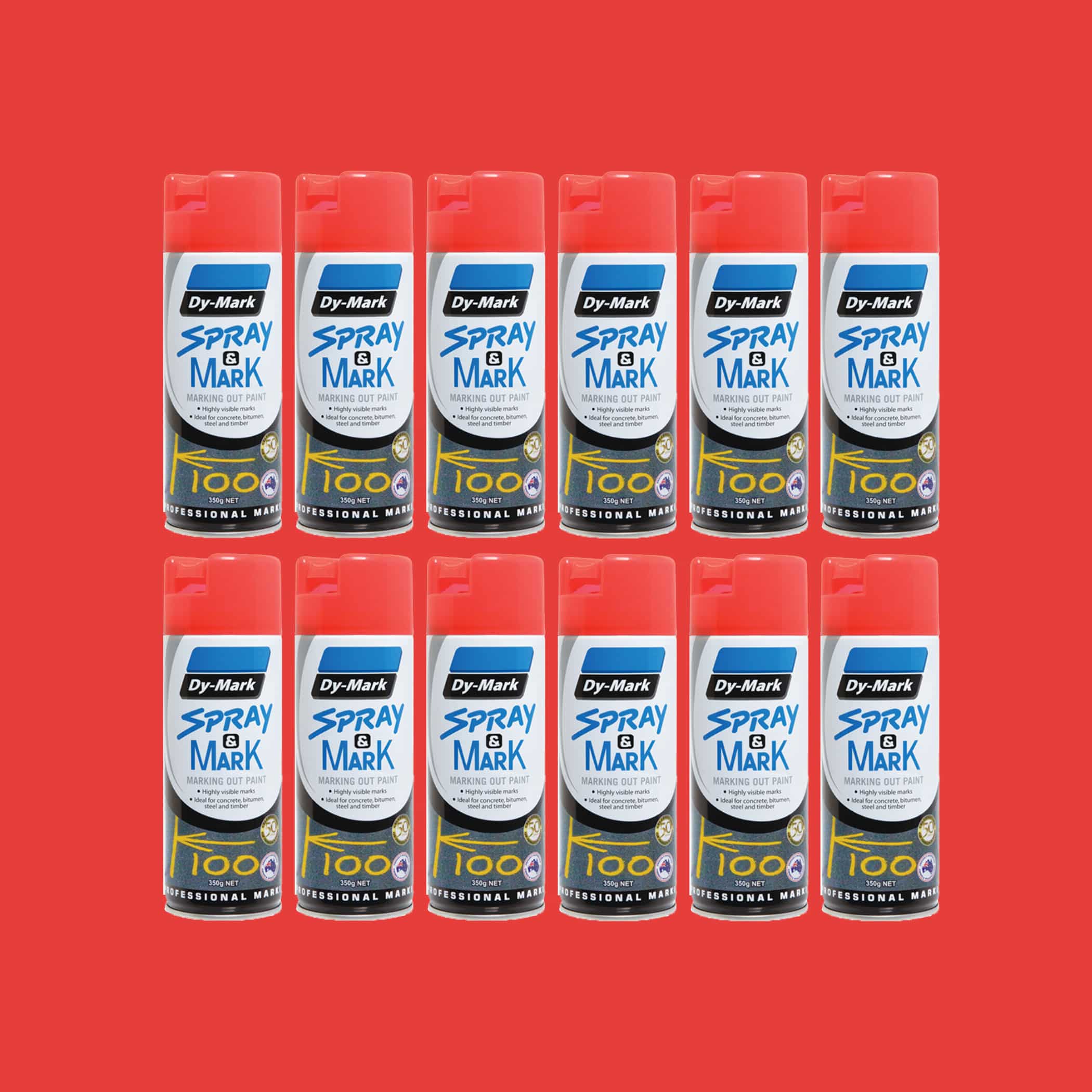 Dy-Mark Spray and Mark - Fluoro Red Variation Image