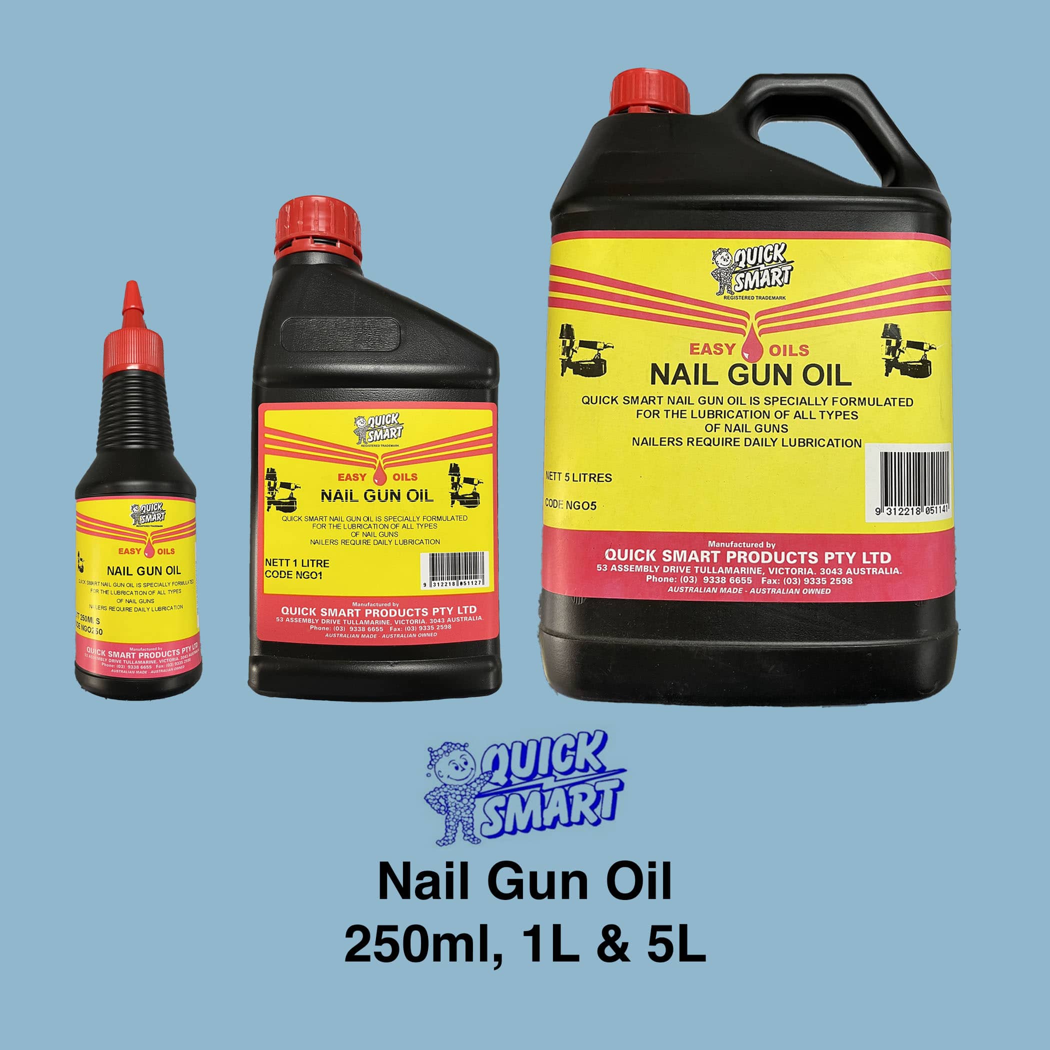 Quick Smart Nail Gun Oil - Product Image