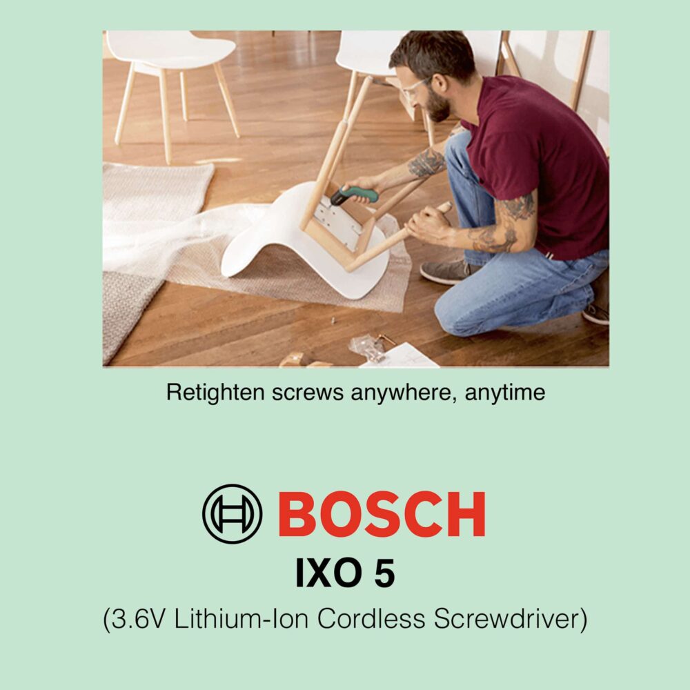 Bosch IXO 5 - Retighten Screws anywhere, anytime