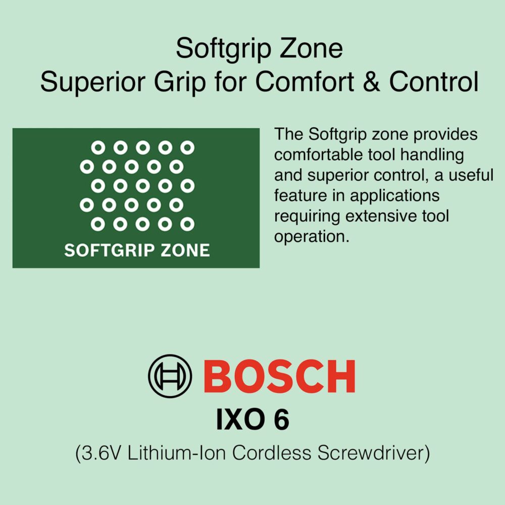 Bosch IXO 6 - 3.6V Cordless Screwdriver