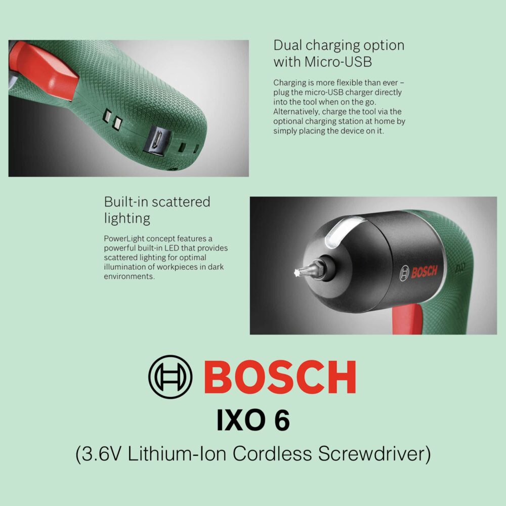 Bosch IXO 6 - 3.6V Cordless Screwdriver