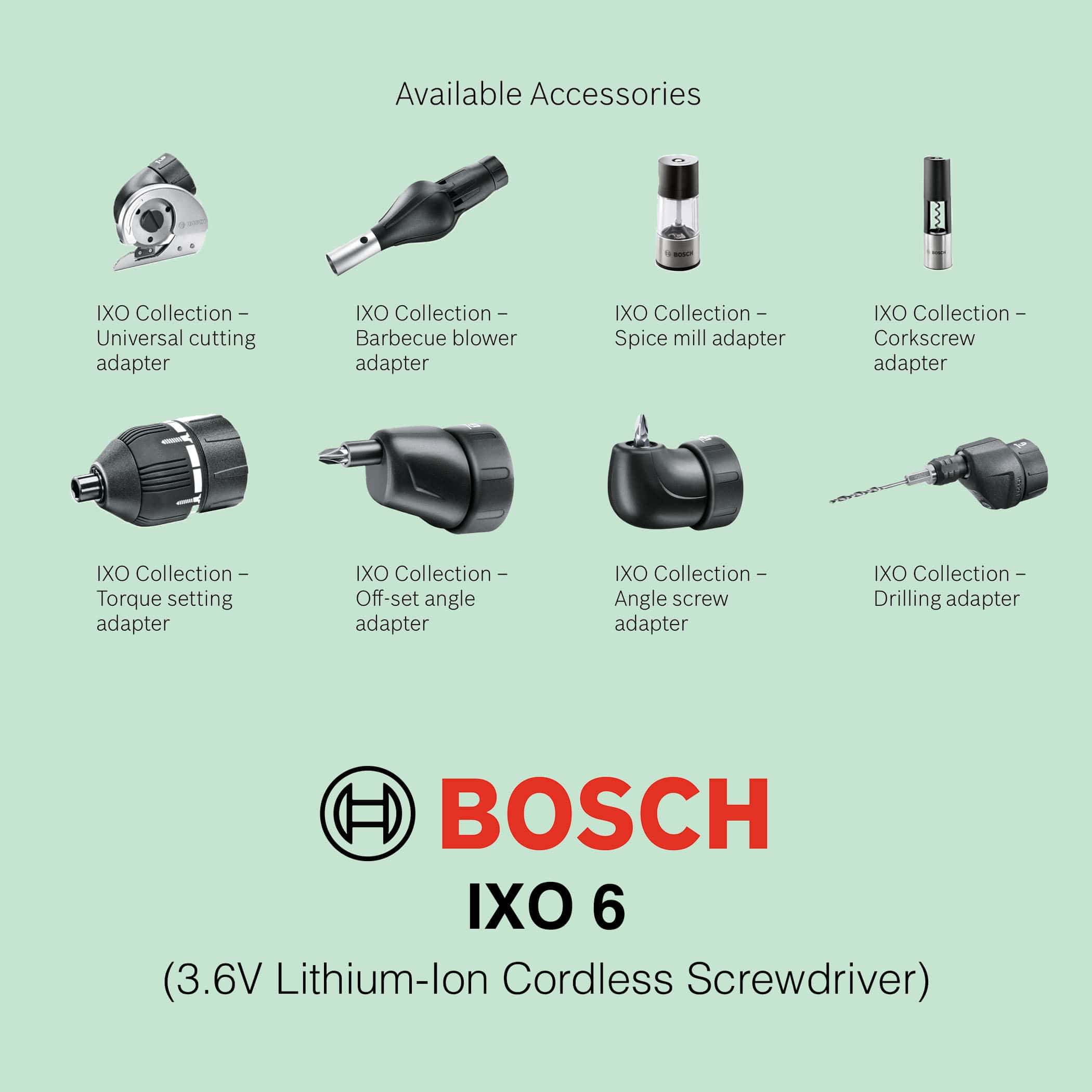 Bosch IXO 6 - 3.6V Cordless Screwdriver