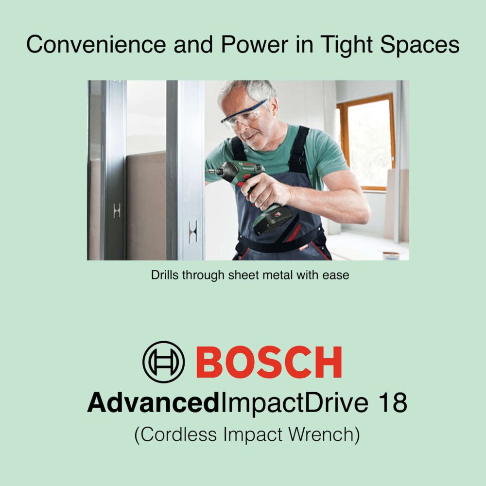 AdvancedImpactDrive 18 - 18V Cordless Impact Wrench - Convenience and Power in Tight Spaces