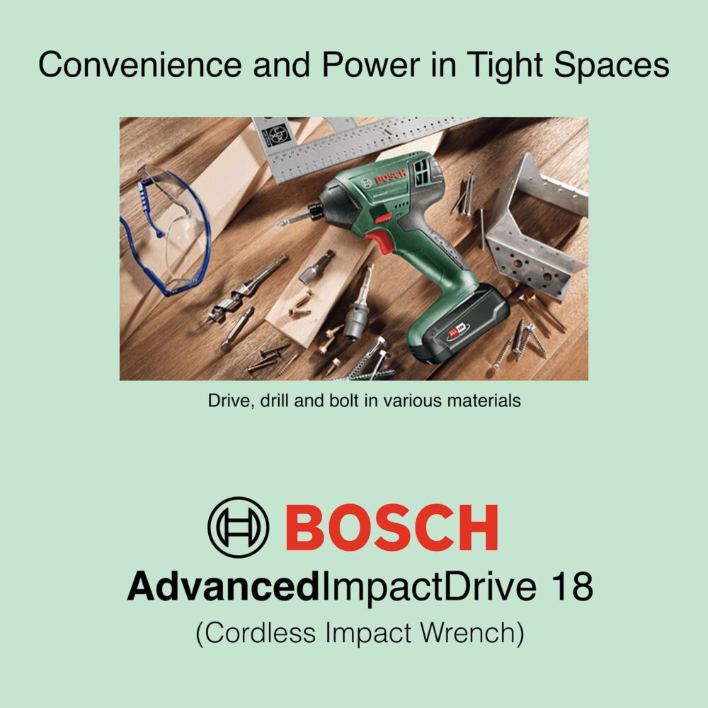 AdvancedImpactDrive 18 - 18V Cordless Impact Wrench - Convenience and Power in Tight Spaces