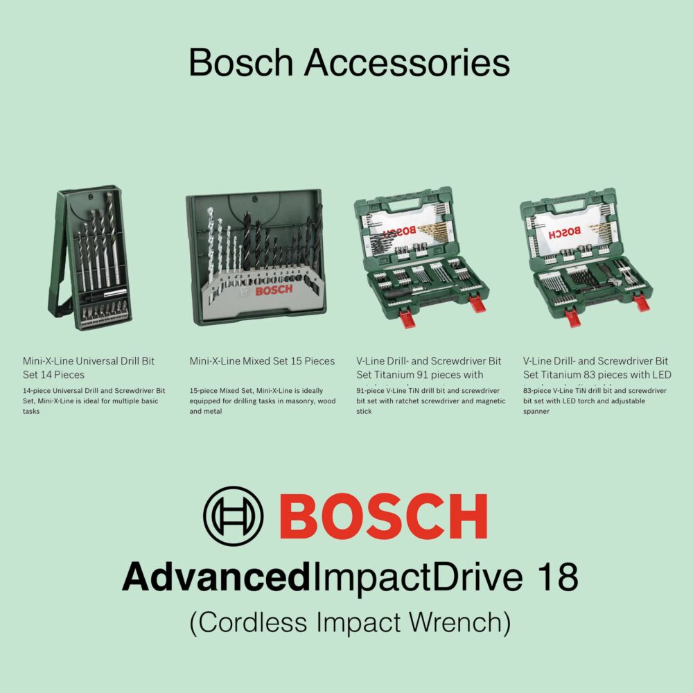 'AdvancedImpactDrive 18 - 18V Cordless Impact Wrench - Bosch Accessories