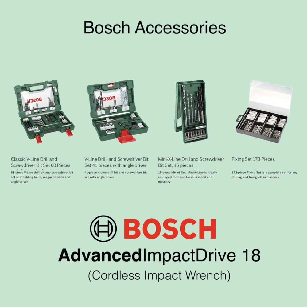 'AdvancedImpactDrive 18 - 18V Cordless Impact Wrench - Bosch Accessories