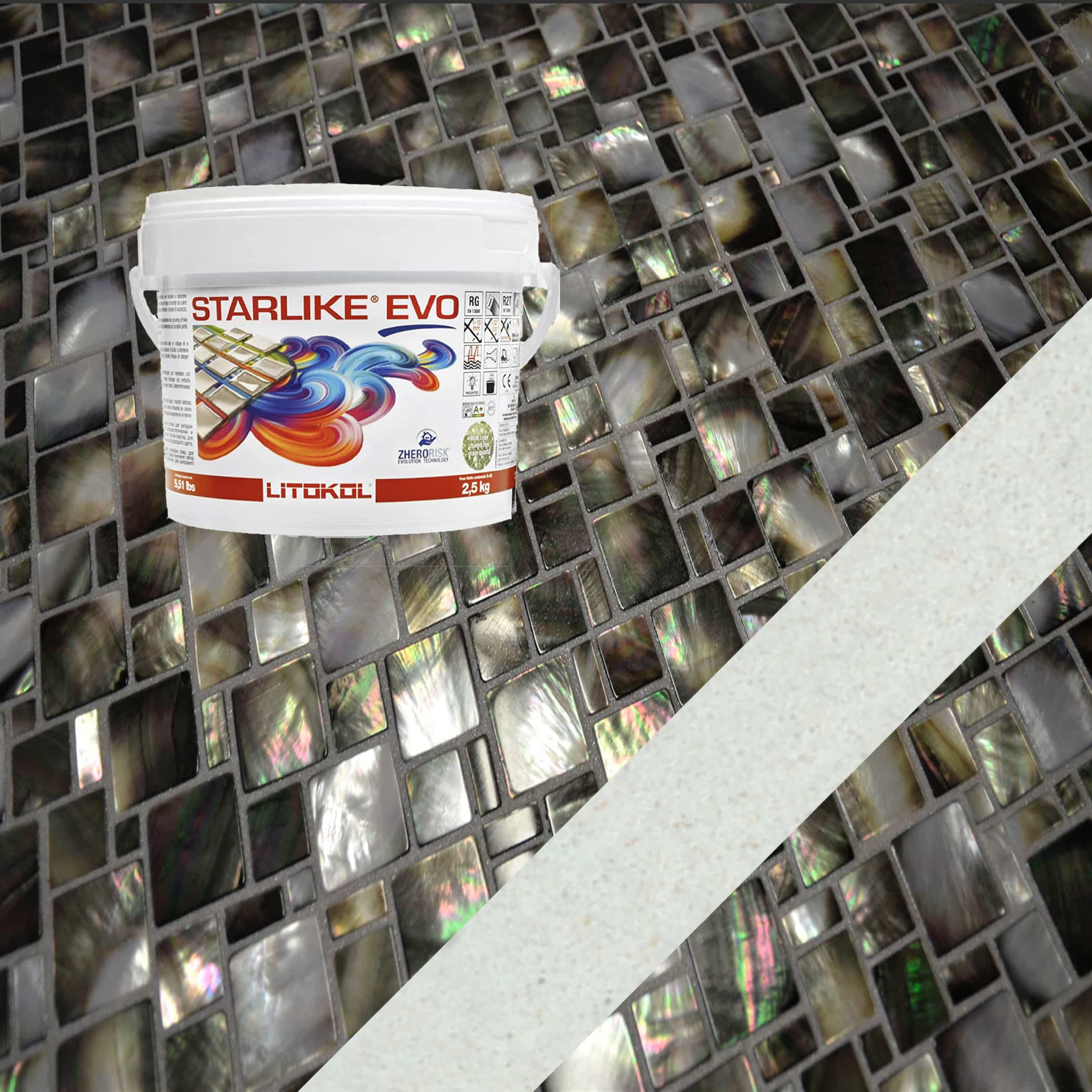 Starlike EVO Epoxy Grout 102 Bianco Ghiaccio - 2.5kg Variation Image