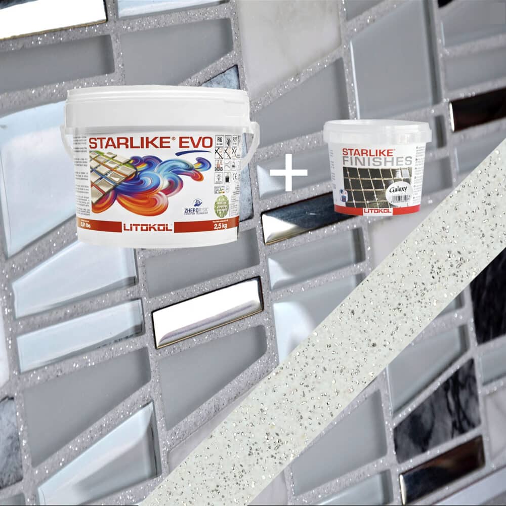 Starlike EVO Epoxy Grout 102 Bianco Ghiaccio Galaxy - 2.5kg Variation Image