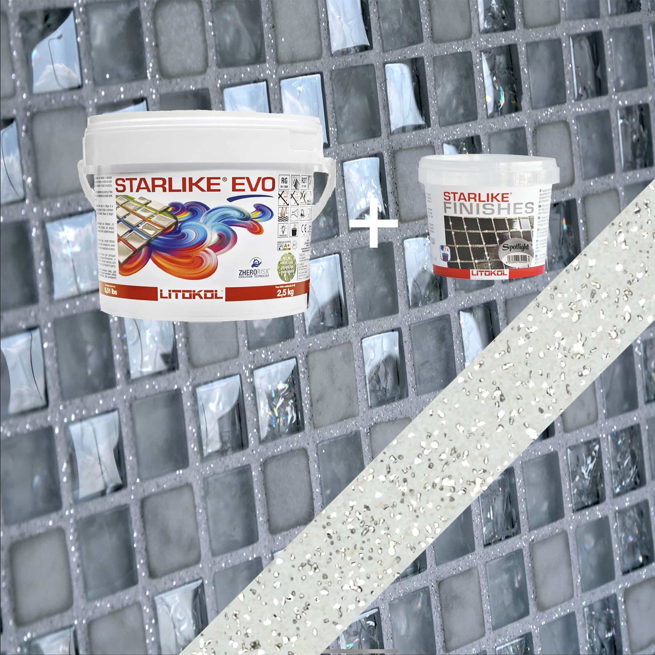 Starlike EVO Epoxy Grout 102 Bianco Ghiaccio Spotlight - 2.5kg Variation Image