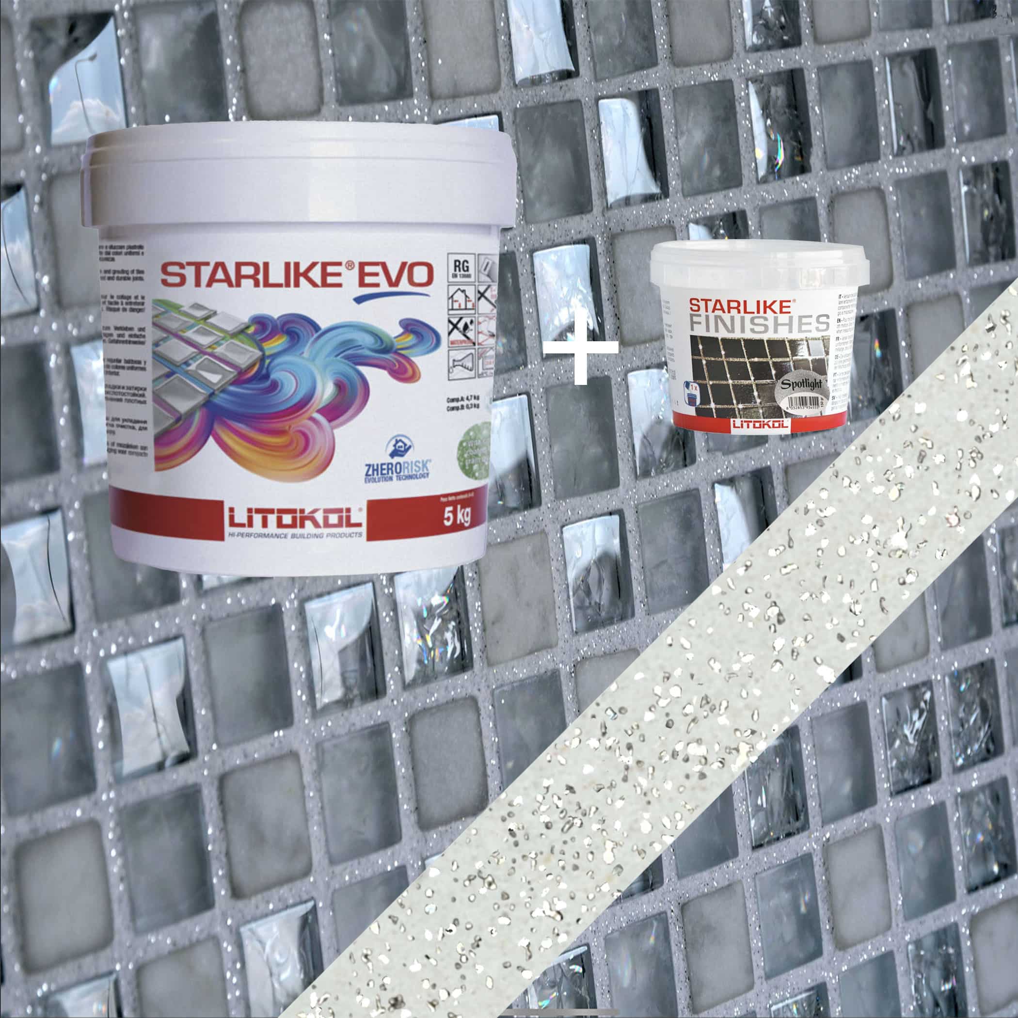 Starlike EVO Epoxy Grout 102 Bianco Ghiaccio Spotlight - 5kg Variation Image