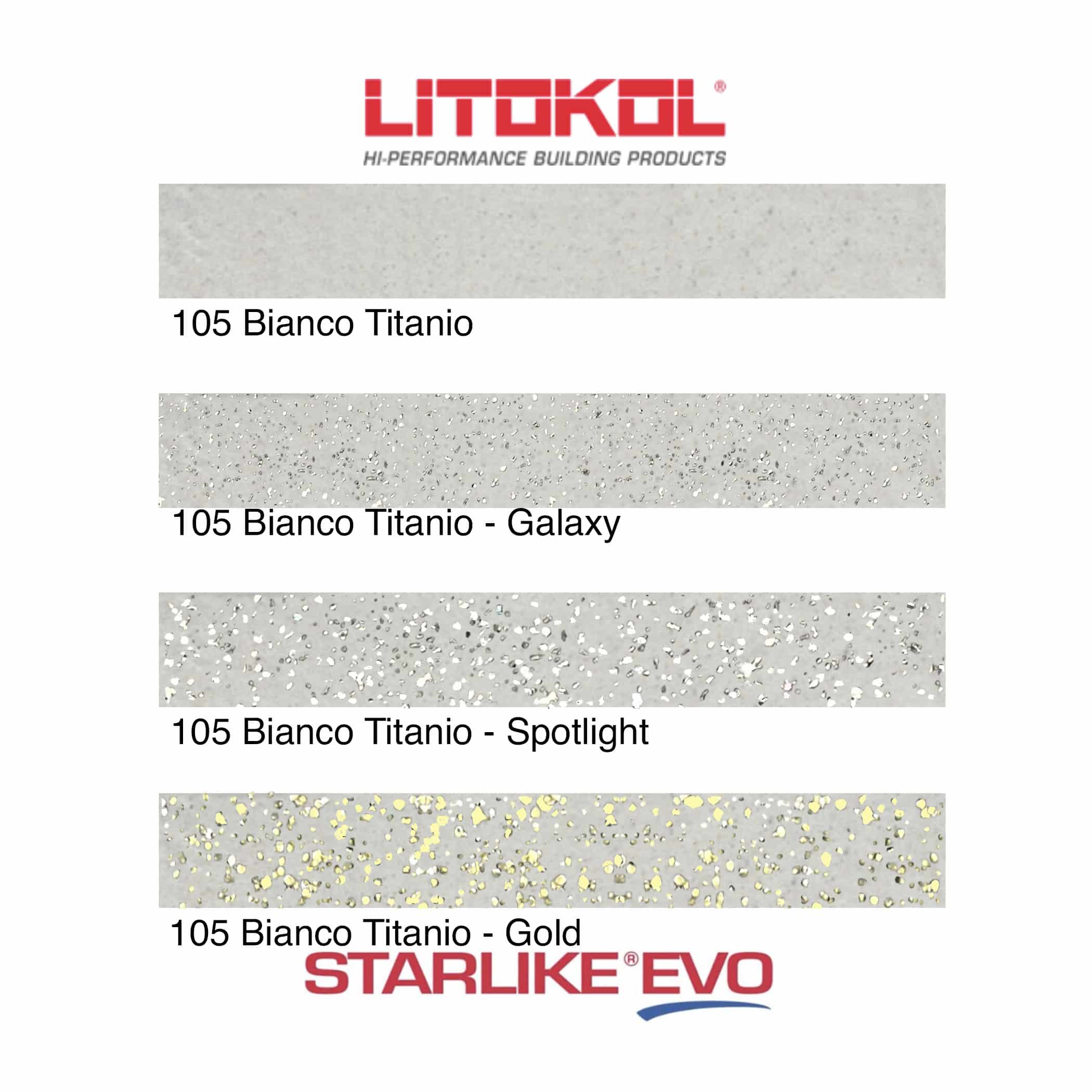 Starlike EVO Epoxy Grout 105 Bianco Titanio - Product Range Image