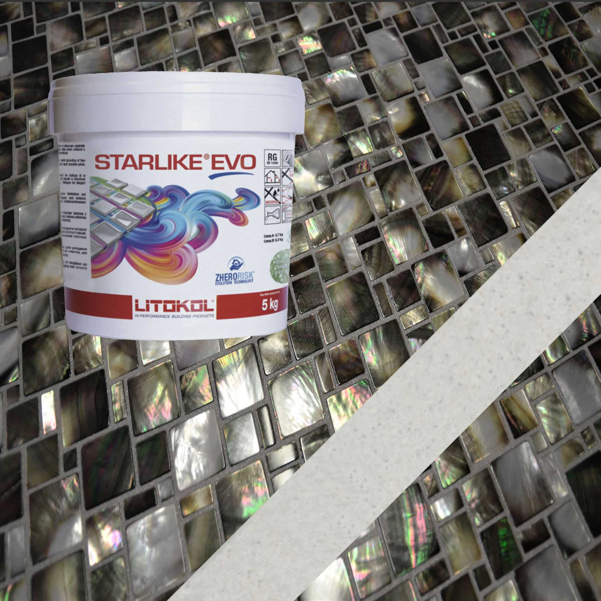 Starlike EVO Epoxy Grout 105 Bianco Titanio - 5kg Variation Image