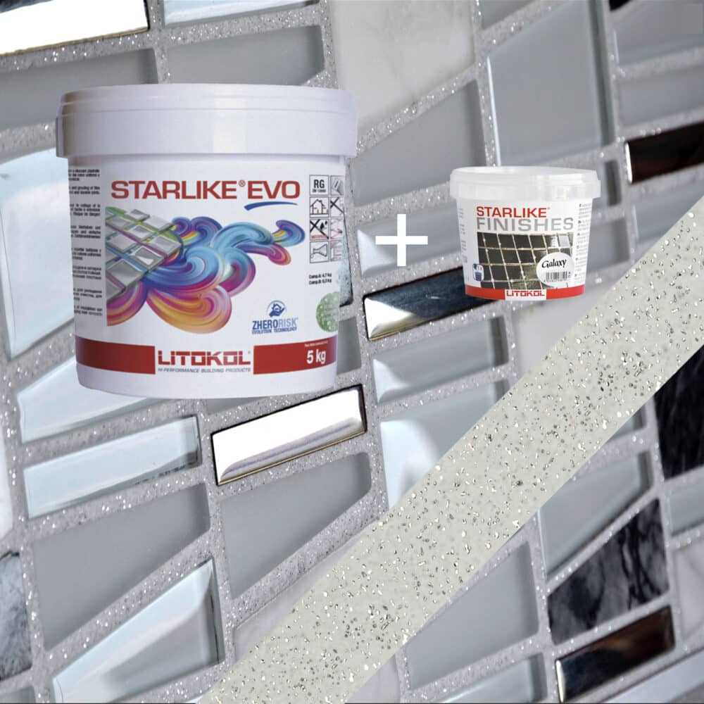 Starlike EVO Epoxy Grout 105 Bianco Titanio Galaxy - 5kg Variation Image