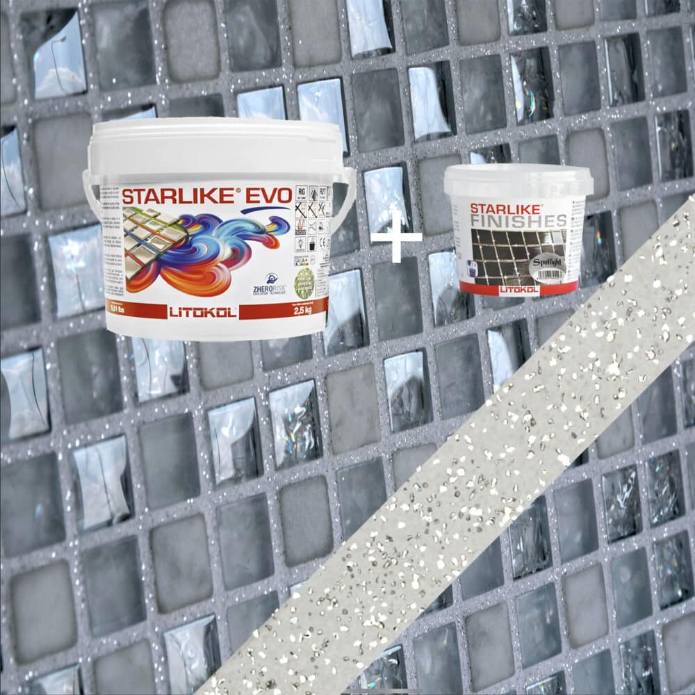 Starlike EVO Epoxy Grout 105 Bianco Titanio Spotlight - 2.5kg Variation Image