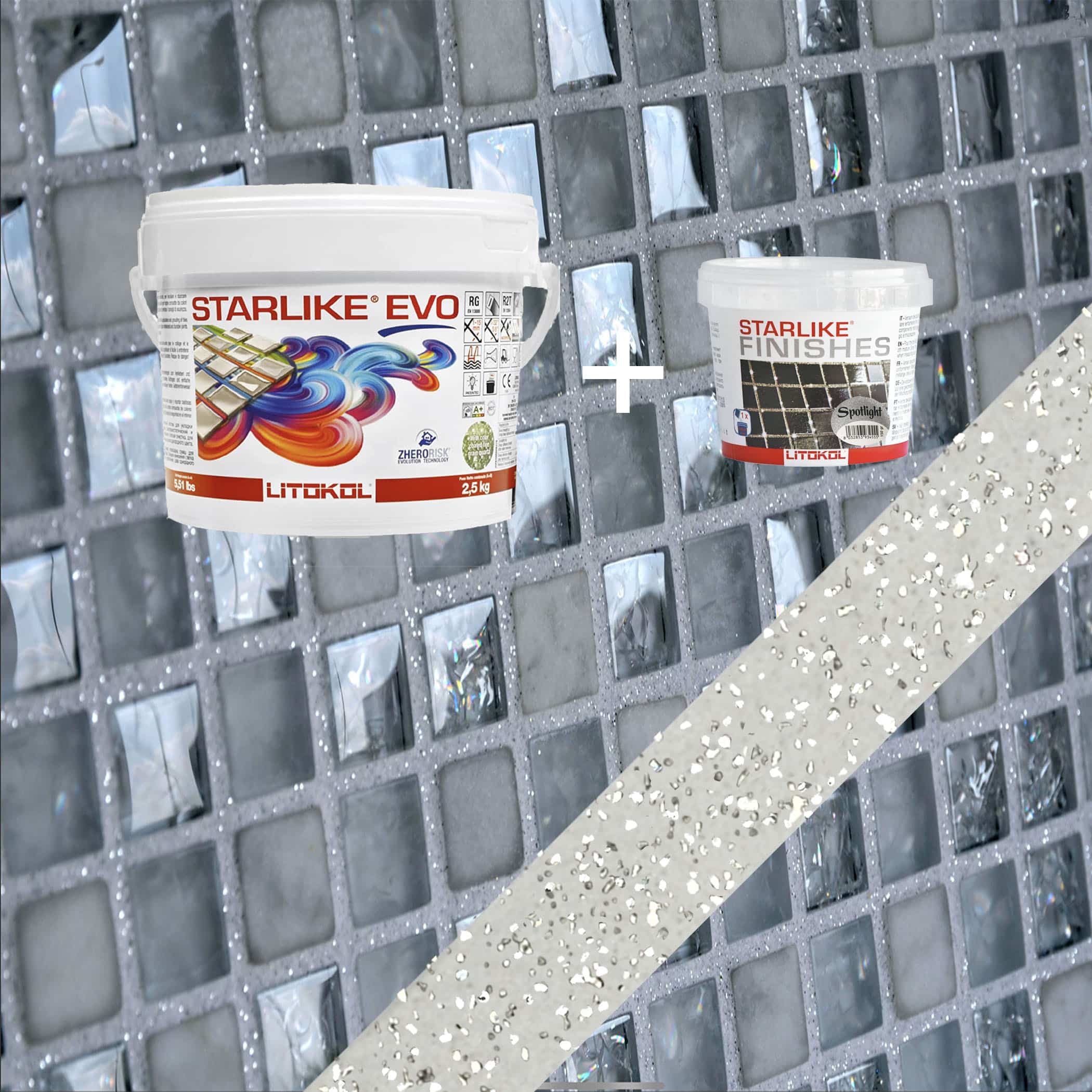 Starlike EVO Epoxy Grout 105 Bianco Titanio Spotlight - 2.5kg Variation Image