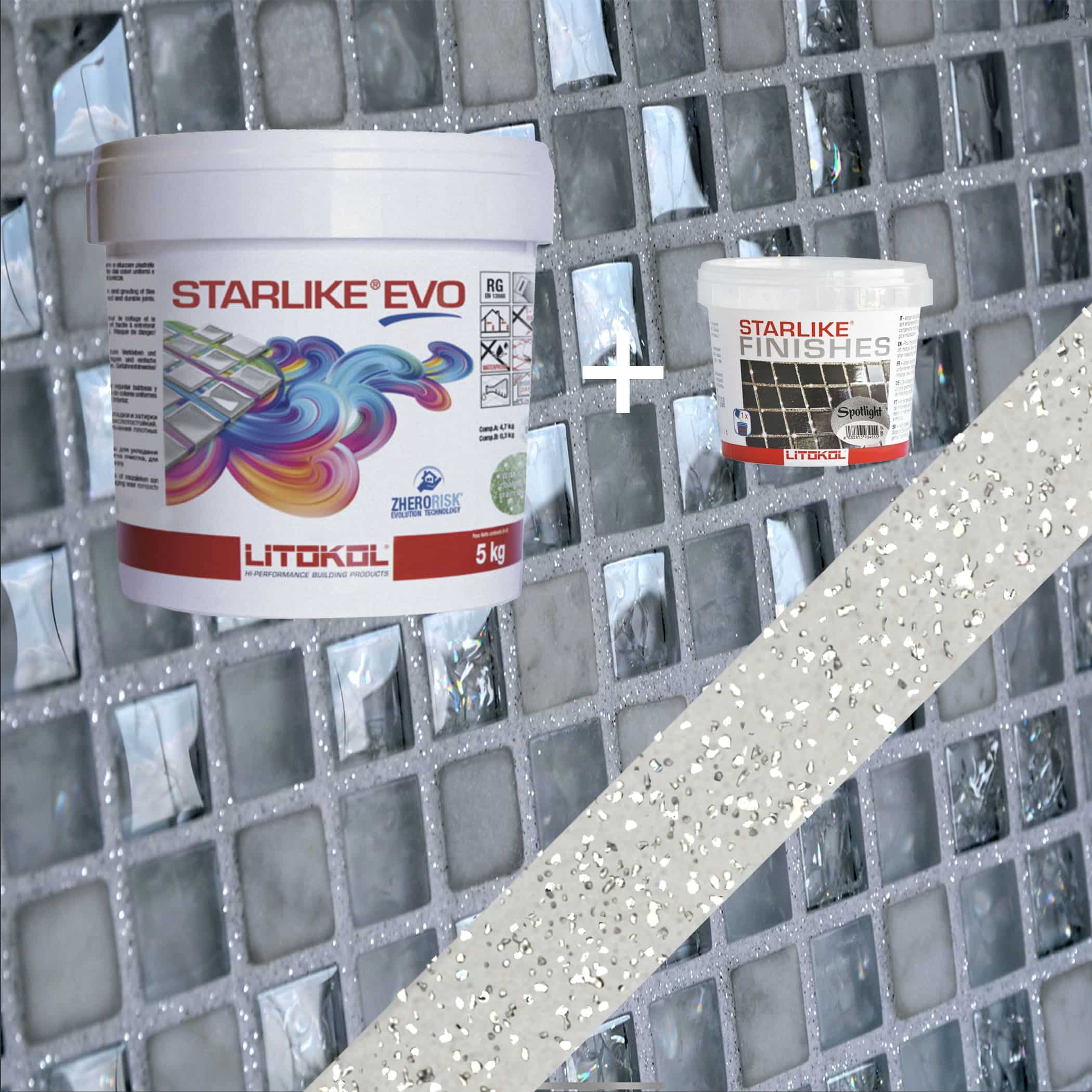 Starlike EVO Epoxy Grout 105 Bianco Titanio Spotlight - 5kg Variation Image