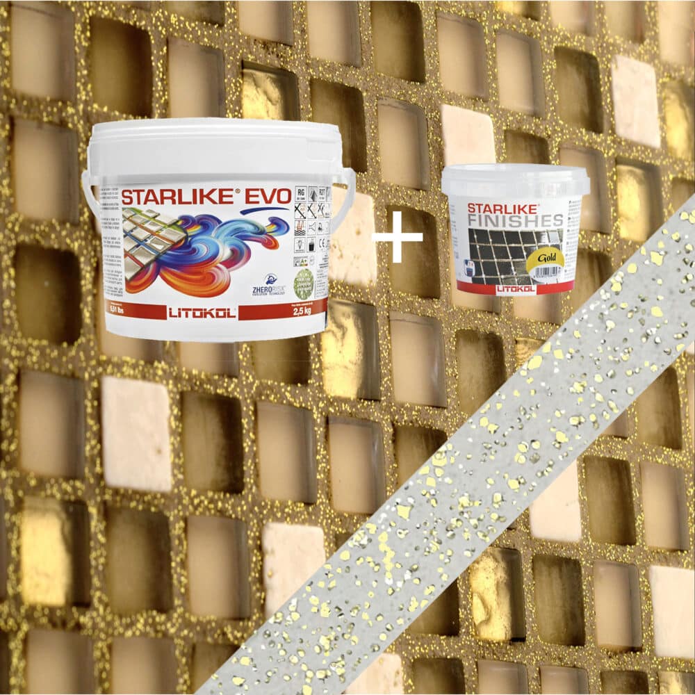 Starlike EVO Epoxy Grout 105 Bianco Titanio Gold - 2.5kg Variation Image