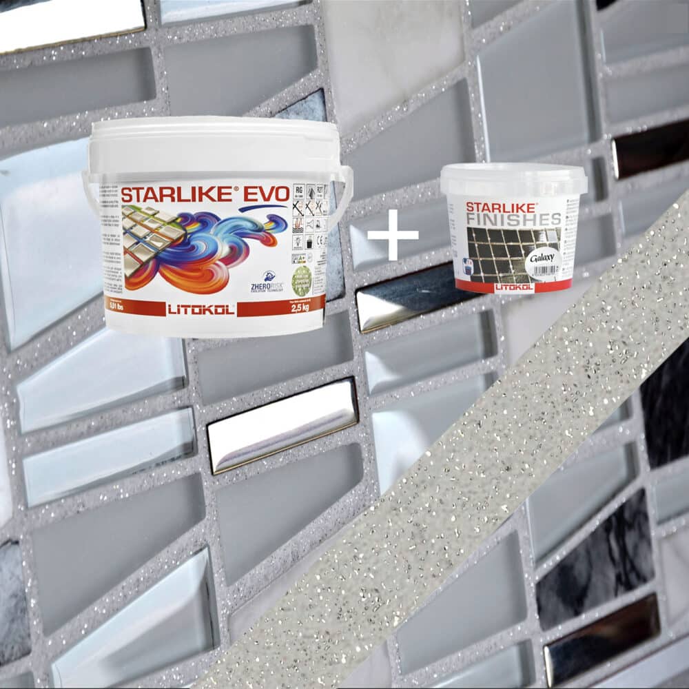 Starlike EVO Epoxy Grout 110 Grigio Perla Galaxy - 2.5 kg Variation Image