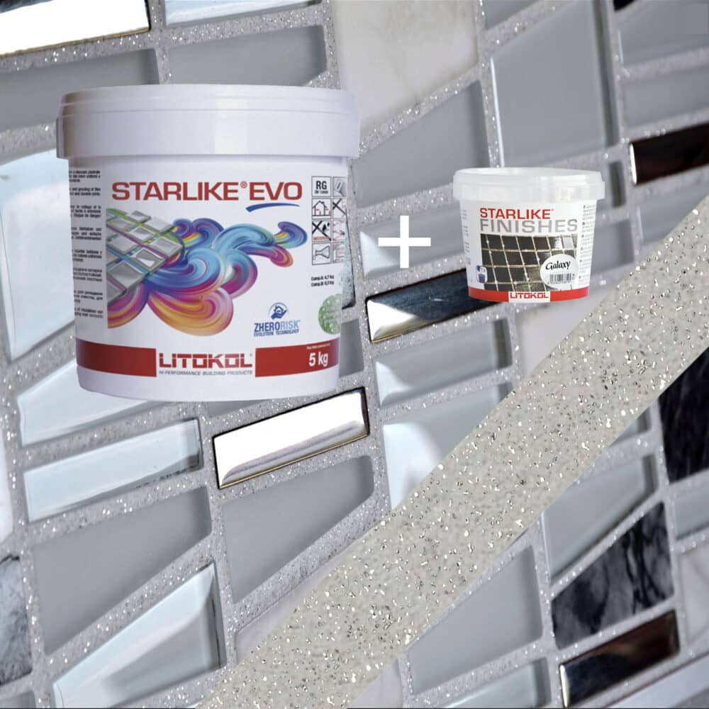 Starlike EVO Epoxy Grout 110 Grigio Perla Galaxy - 5 kg Variation Image