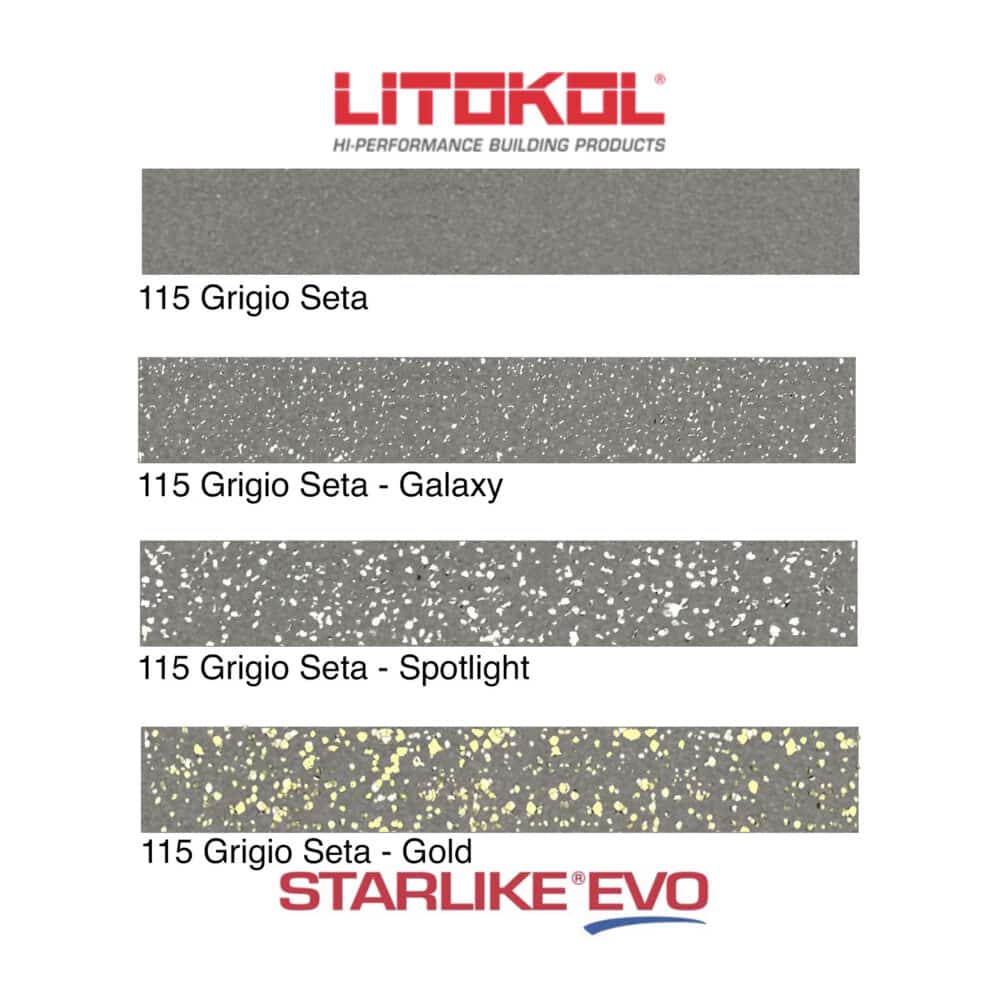 Starlike EVO Epoxy Grout 115 Grigio Seta - Product Range Image