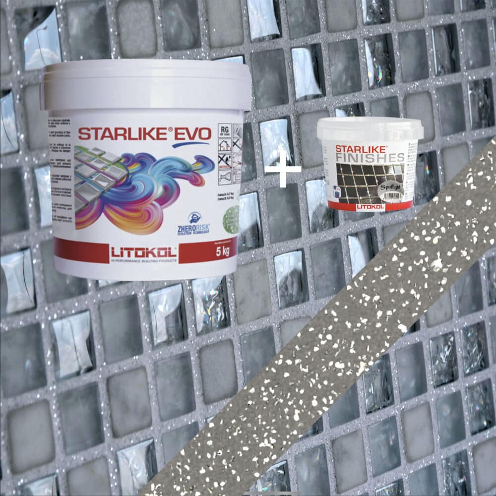 Starlike EVO Epoxy Grout 115 Grigio Seta Spotlight - 5 kg Variation Image
