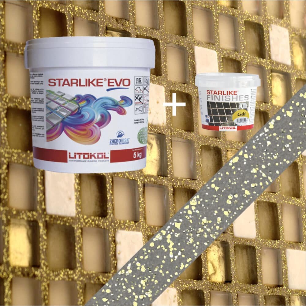 Starlike EVO Epoxy Grout 115 Grigio Seta Gold - 5 kg Variation Image