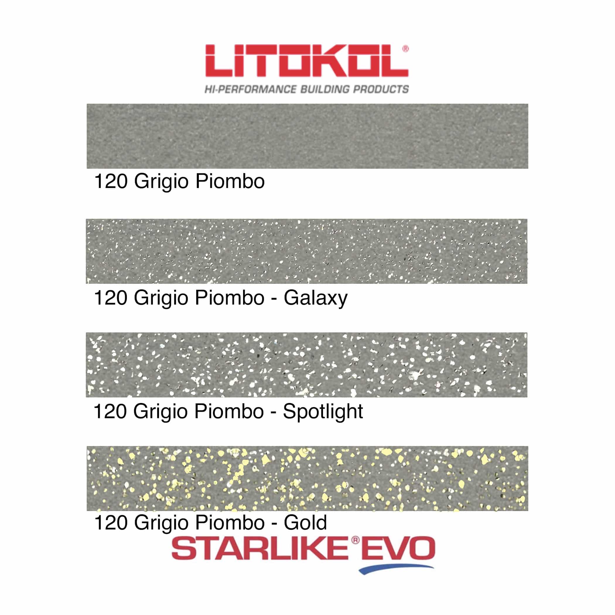Starlike EVO Epoxy Grout 120 Grigio Piombo - Product Range Image