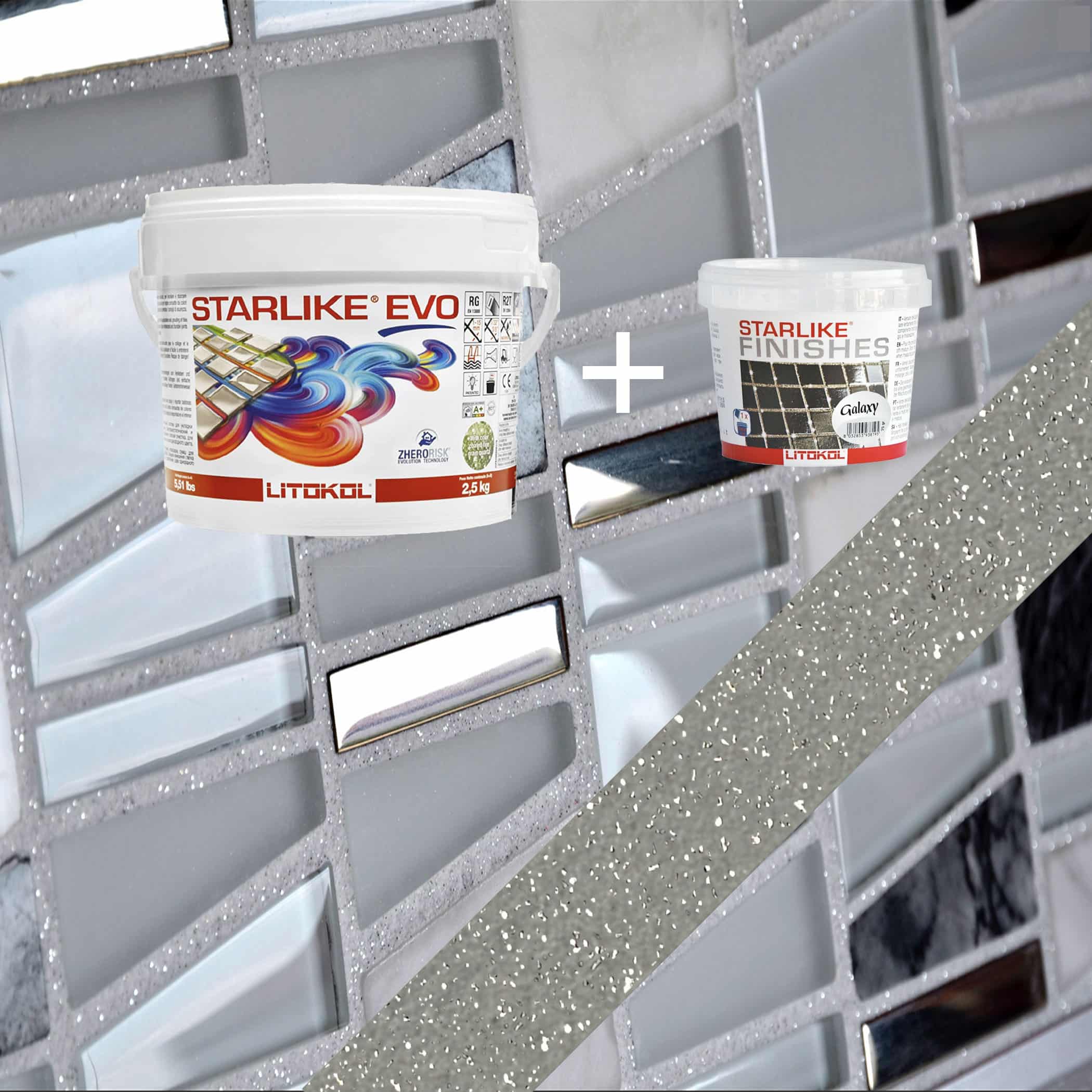 Starlike EVO Epoxy Grout 120 Grigio Piombo Galaxy - 2.5 kg Variation Image