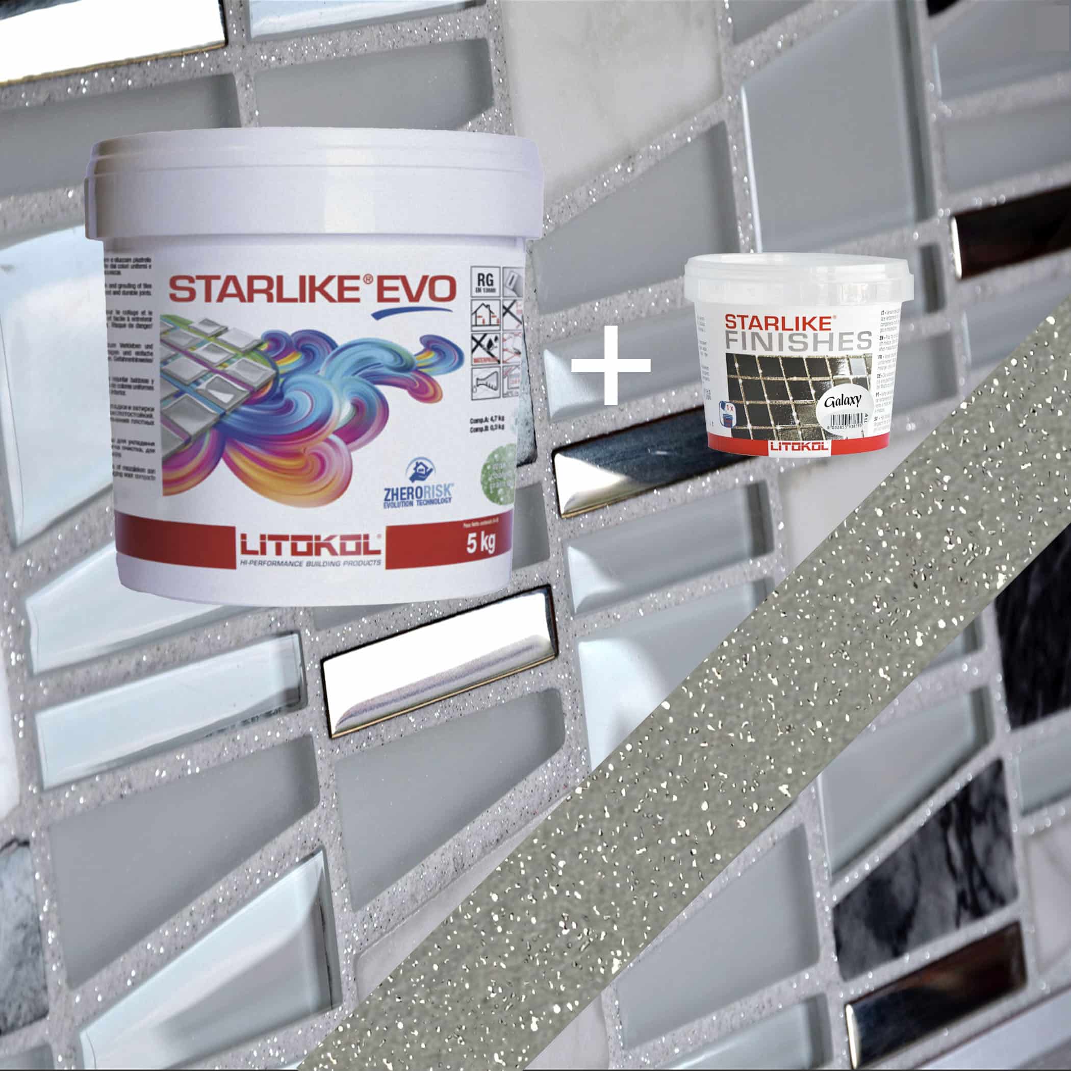Starlike EVO Epoxy Grout 120 Grigio Piombo Galaxy - 5 kg Variation Image