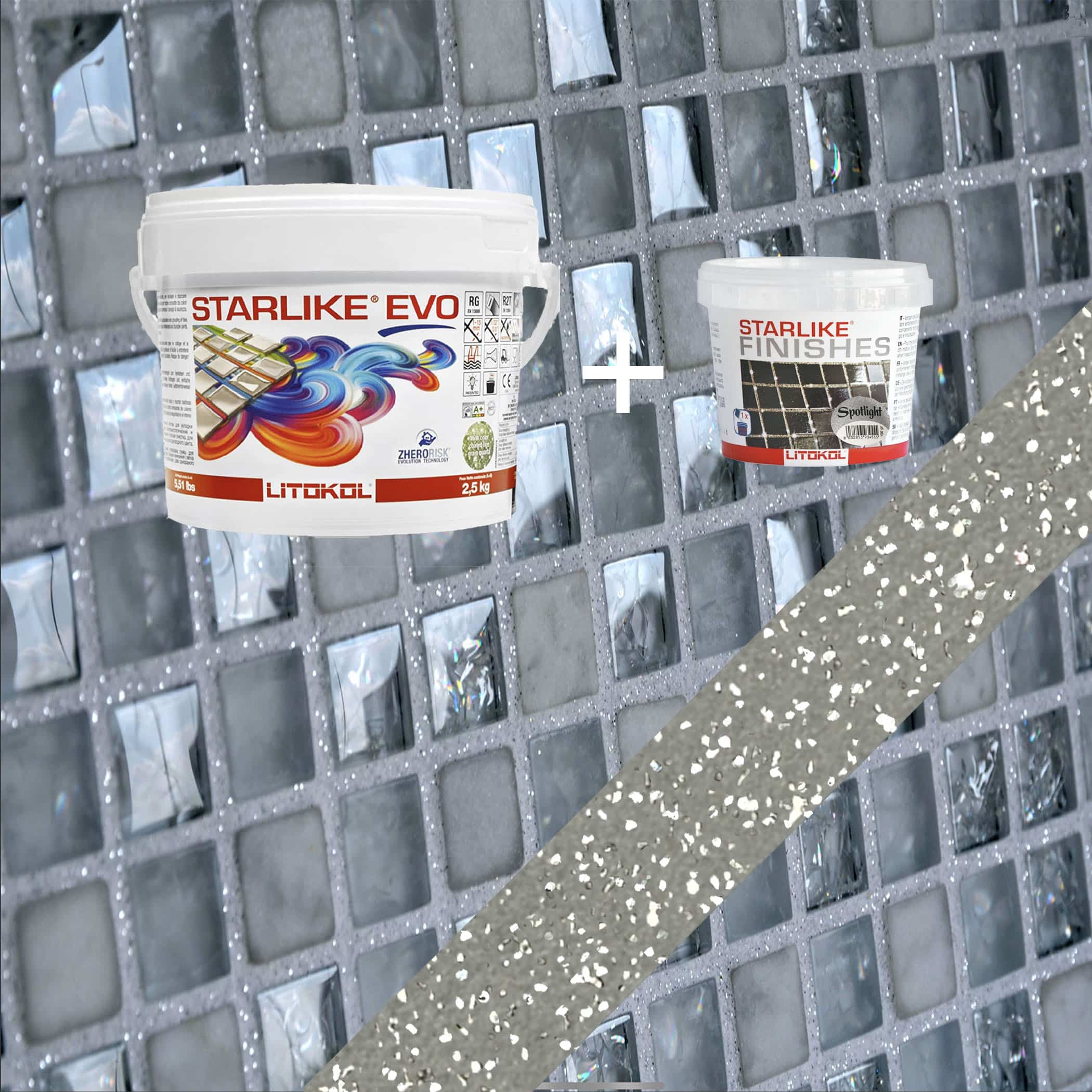 Starlike EVO Epoxy Grout 120 Grigio Piombo Spotlight - 2.5 kg Variation Image