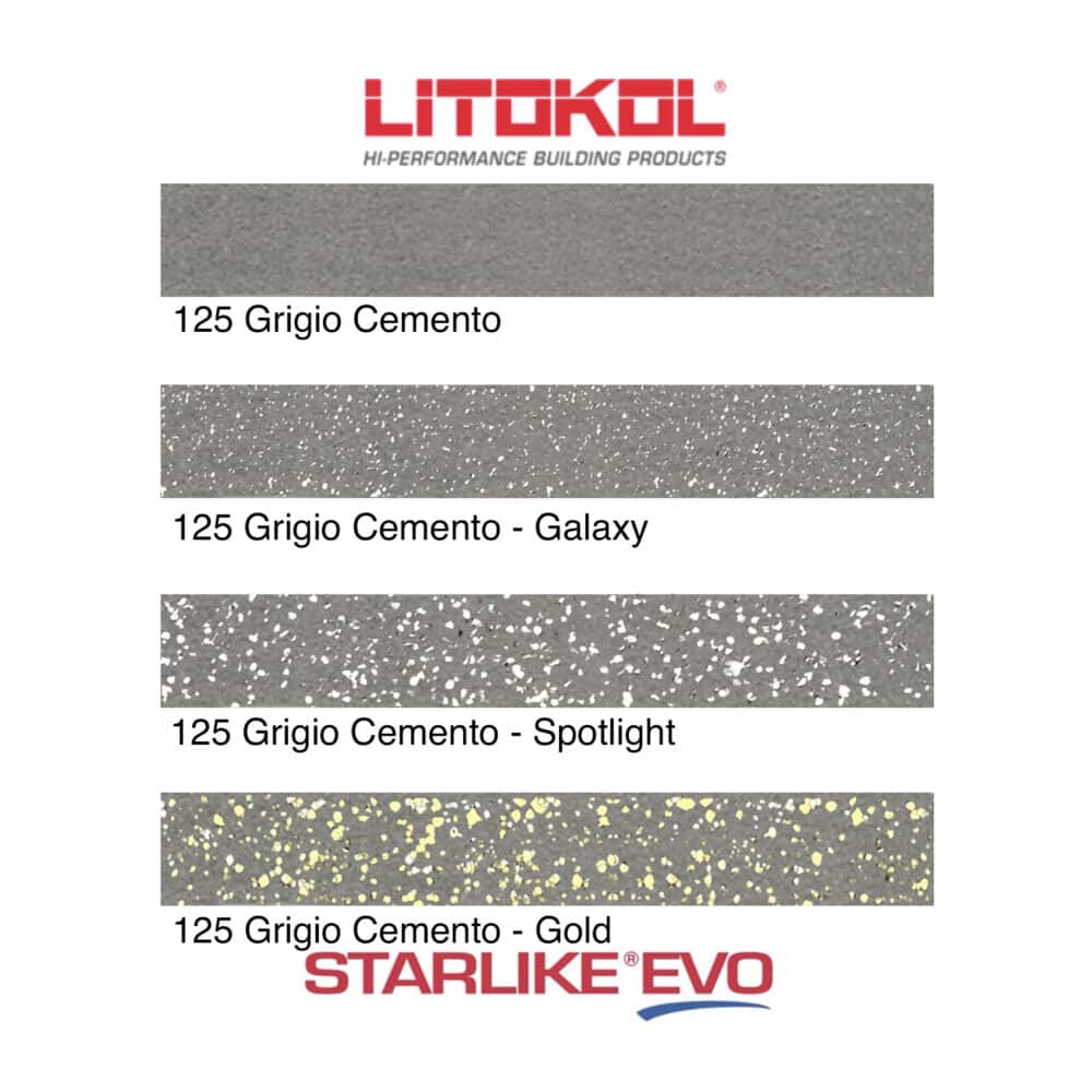Starlike EVO Epoxy Grout 125 Grigio Cemento - Product Range Image