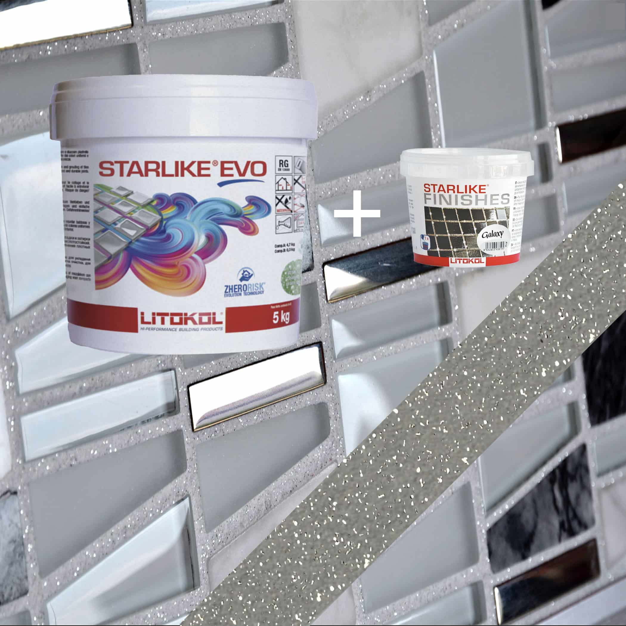 Starlike EVO Epoxy Grout 125 Grigio Cemento Galaxy - 5kg Variation Image