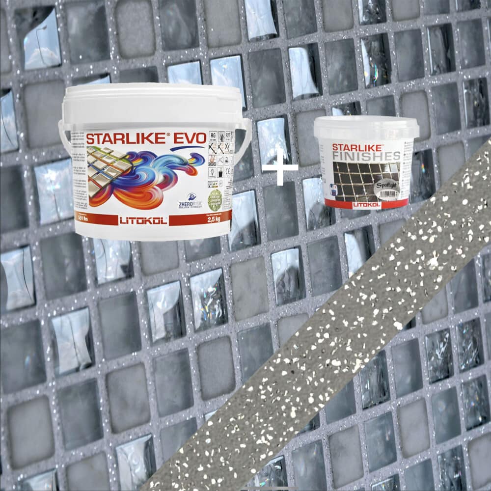 Starlike EVO Epoxy Grout 125 Grigio Cemento Spotlight - 2.5kg Variation Image