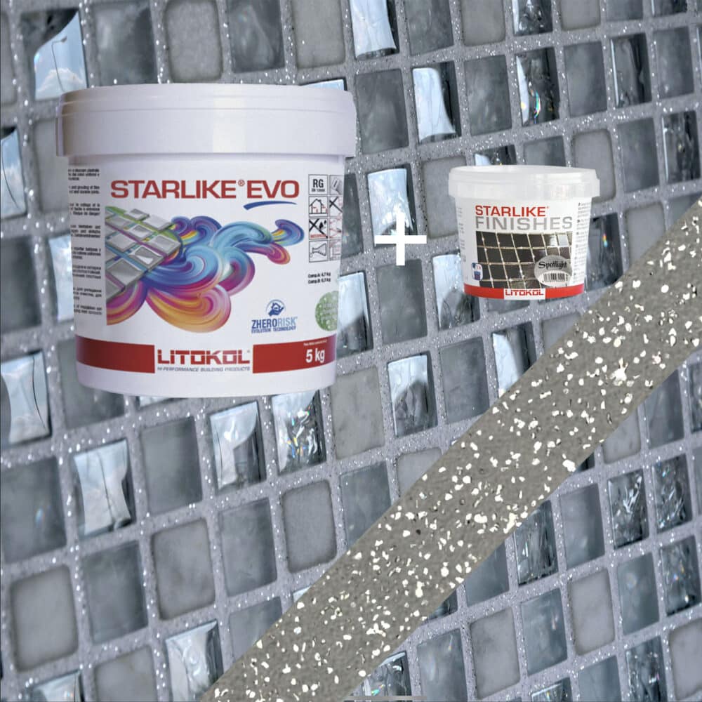 Starlike EVO Epoxy Grout 125 Grigio Cemento Spotlight - 5kg Variation Image