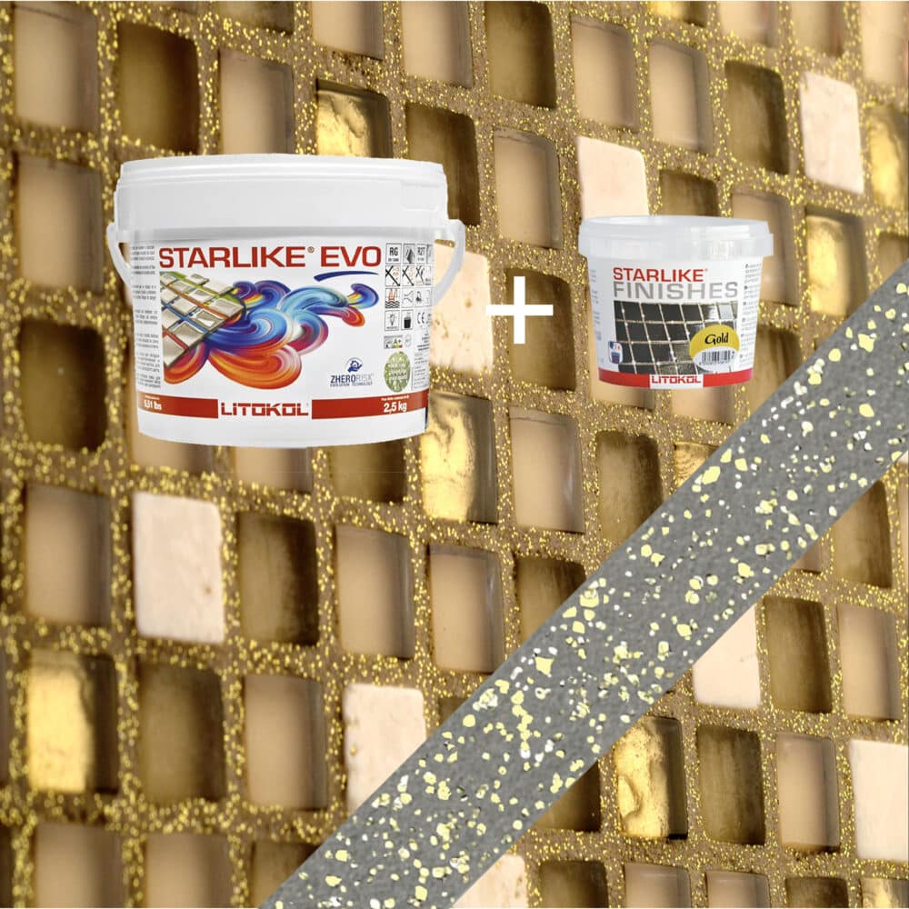 Starlike EVO Epoxy Grout 125 Grigio Cemento Gold - 2.5kg Variation Image