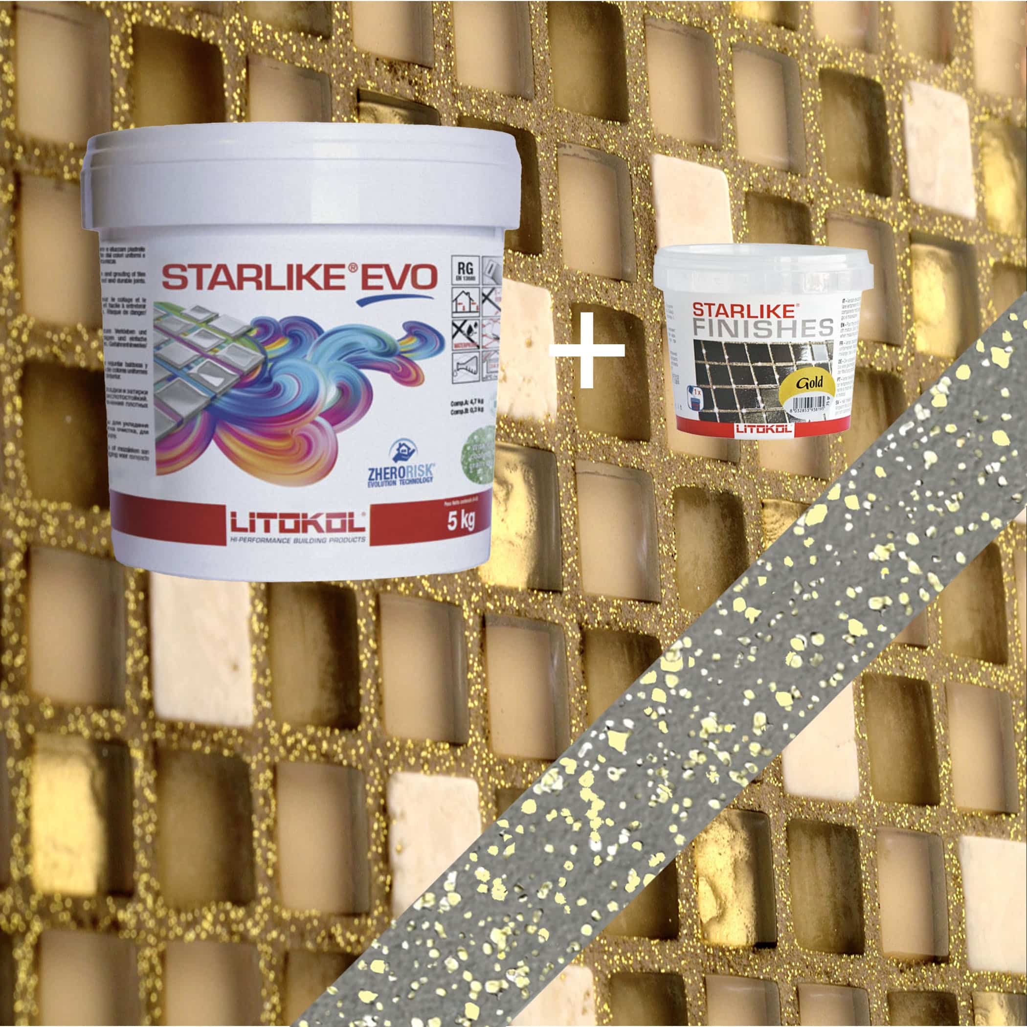 Starlike EVO Epoxy Grout 125 Grigio Cemento Gold - 5kg Variation Image