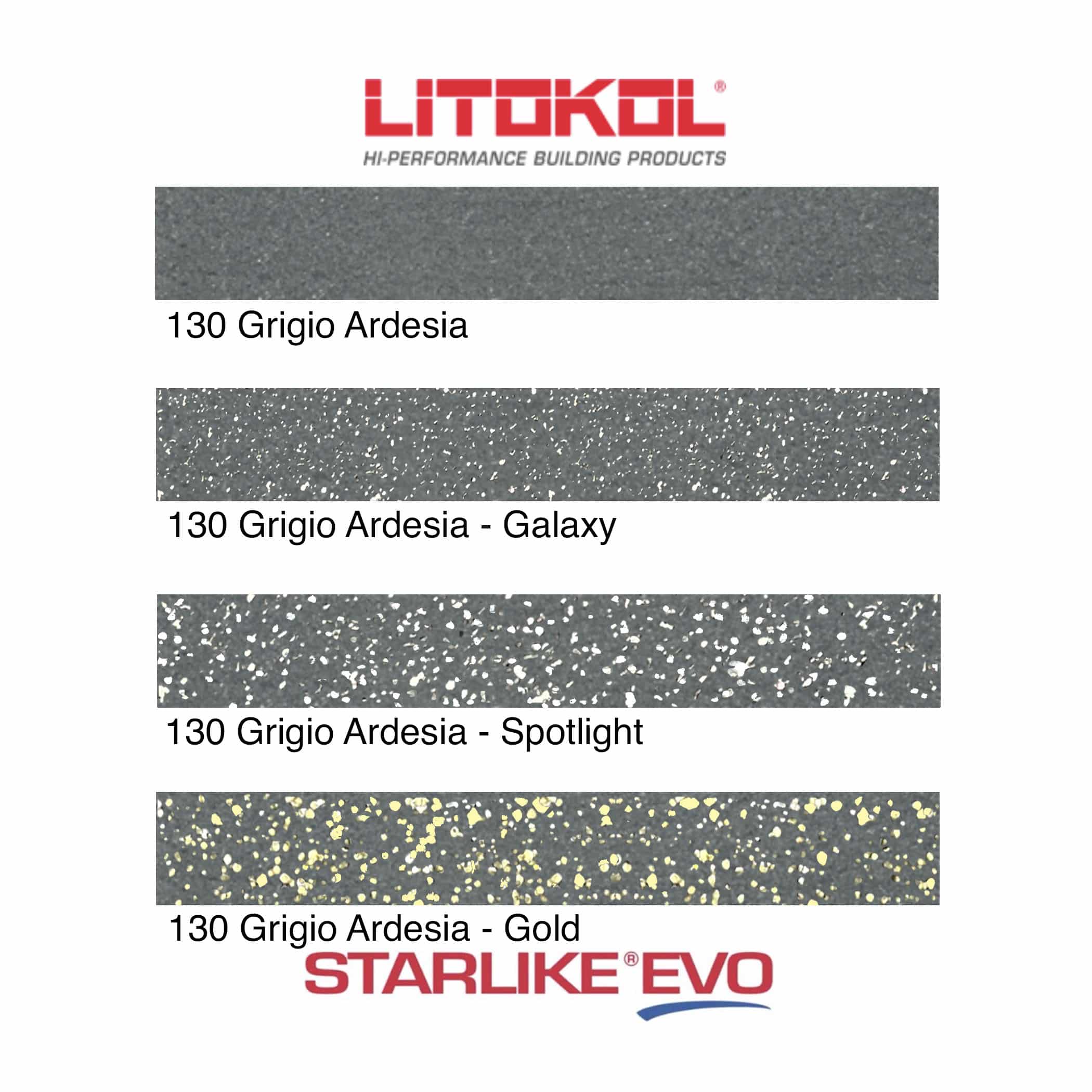 Starlike EVO Epoxy Grout 130 Grigio Ardesia - Product Range Image