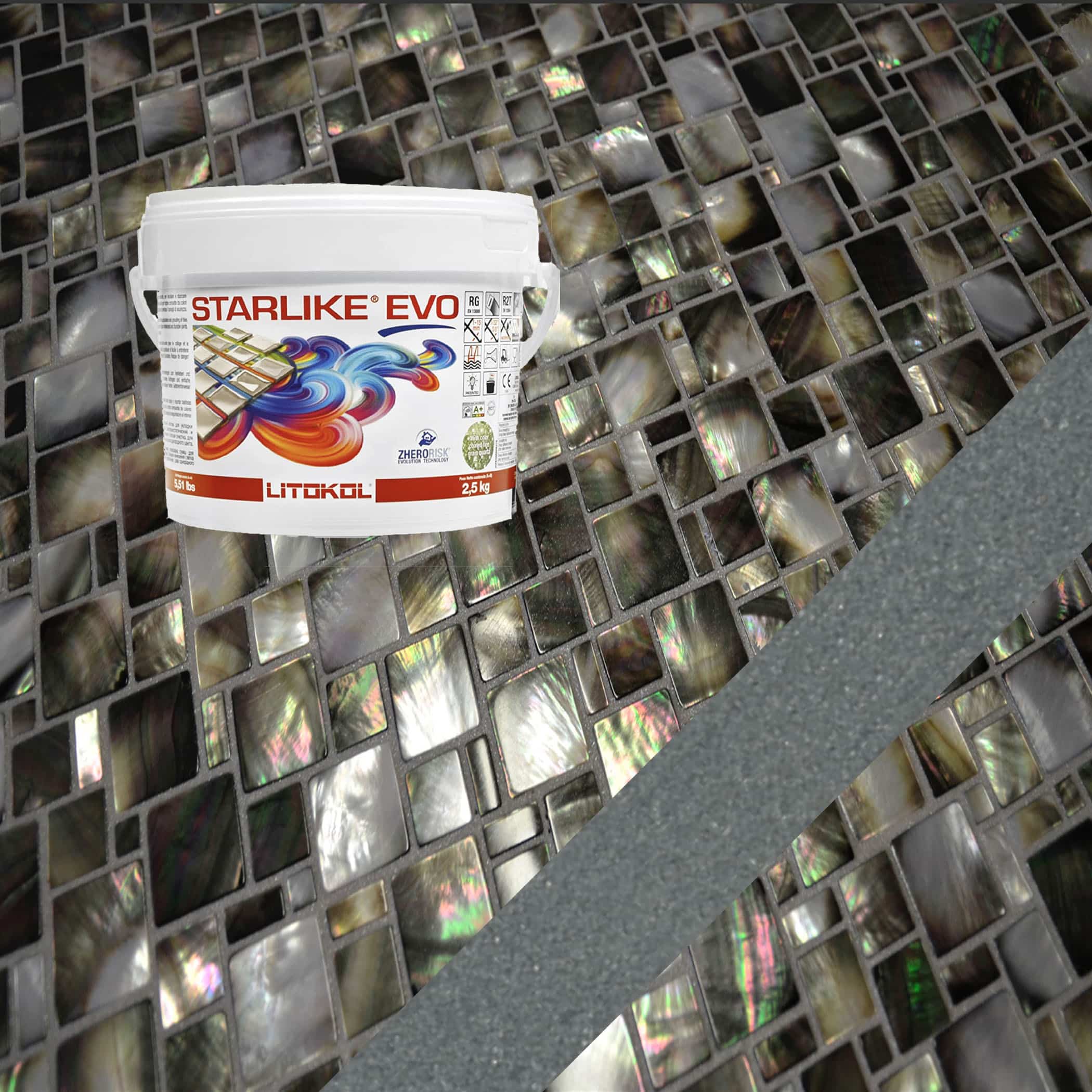 Starlike EVO Epoxy Grout 130 Grigio Ardesia - 2.5kg Variation Image