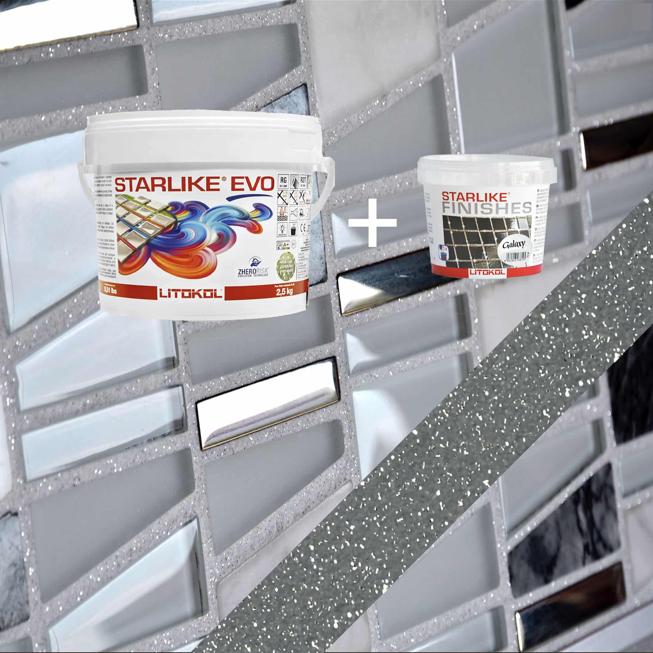 Starlike EVO Epoxy Grout 130 Grigio Ardesia Galaxy - 2.5kg Variation Image