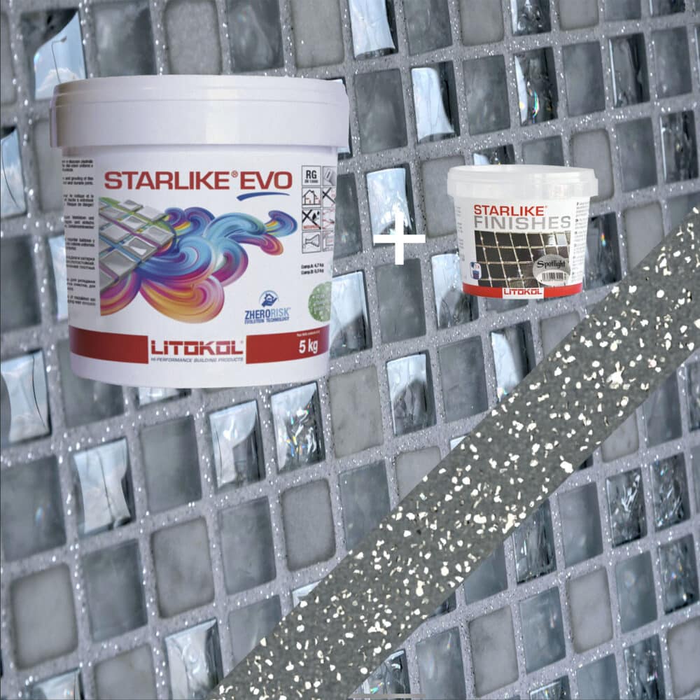 Starlike EVO Epoxy Grout 130 Grigio Ardesia Spotlight - 5kg Variation Image