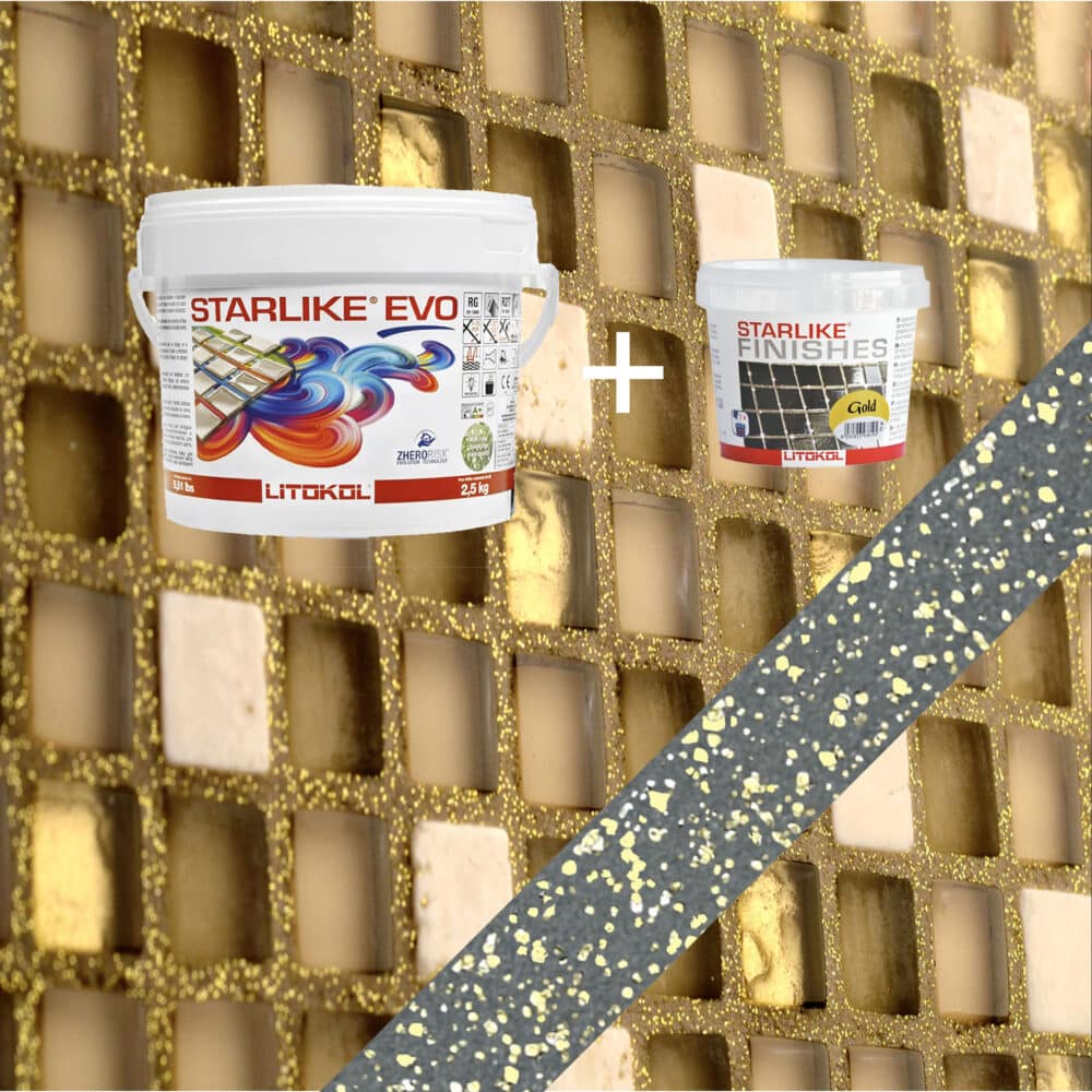 Starlike EVO Epoxy Grout 130 Grigio Ardesia Gold - 2.5kg Variation Image