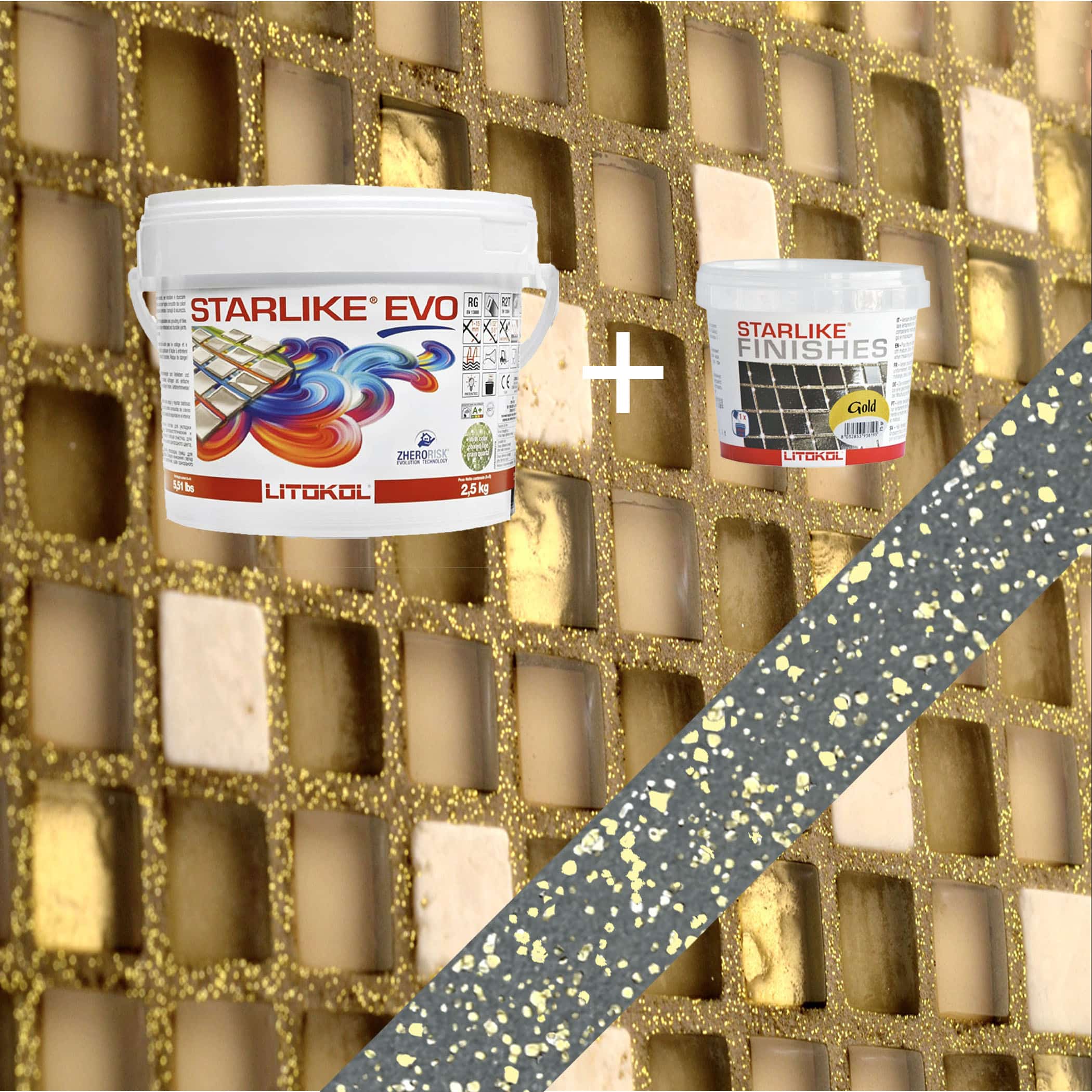 Starlike EVO Epoxy Grout 130 Grigio Ardesia Gold - 2.5kg Variation Image