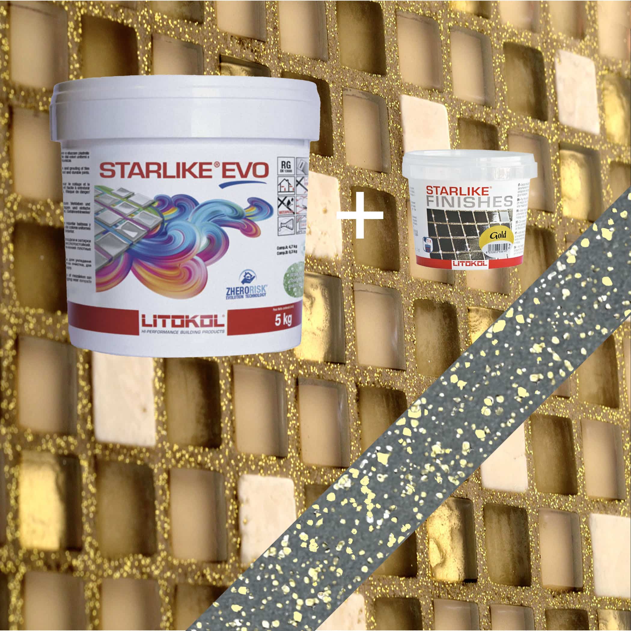 Starlike EVO Epoxy Grout 130 Grigio Ardesia Gold - 5kg Variation Image